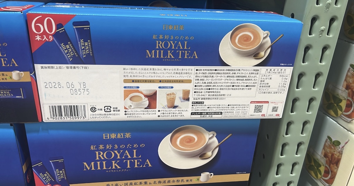 日本Costco 日本 COSTCO 日東紅茶 皇家奶茶 60入/箱
