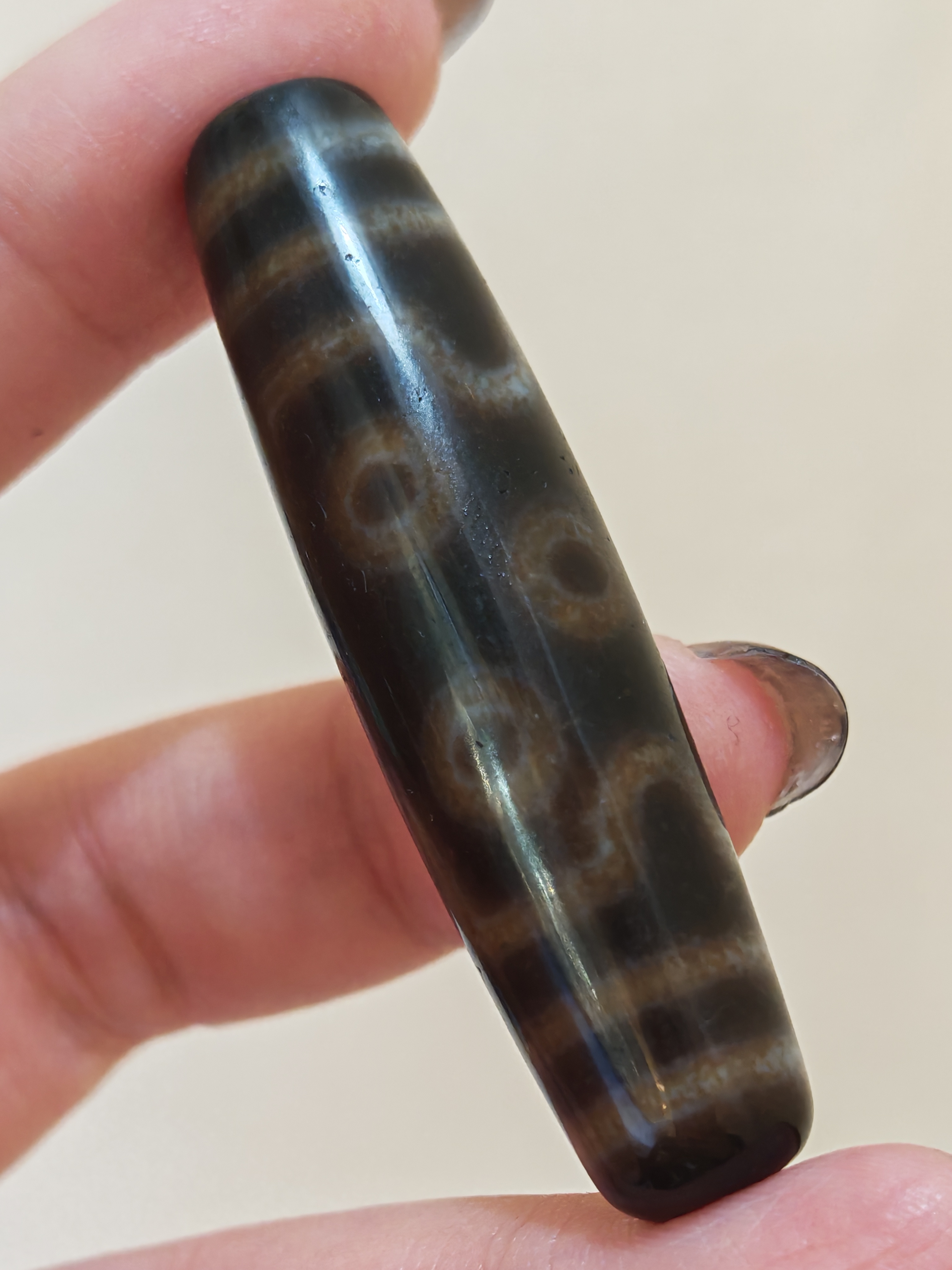 「黑白七眼天珠」26024