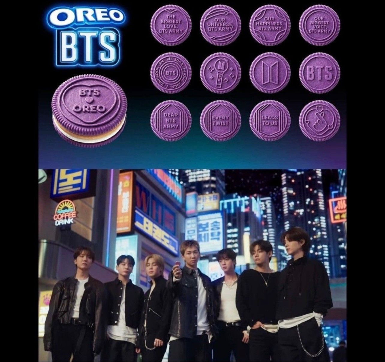 🆕BTS x OREO 黑糖煎餅味紫色夾心餅