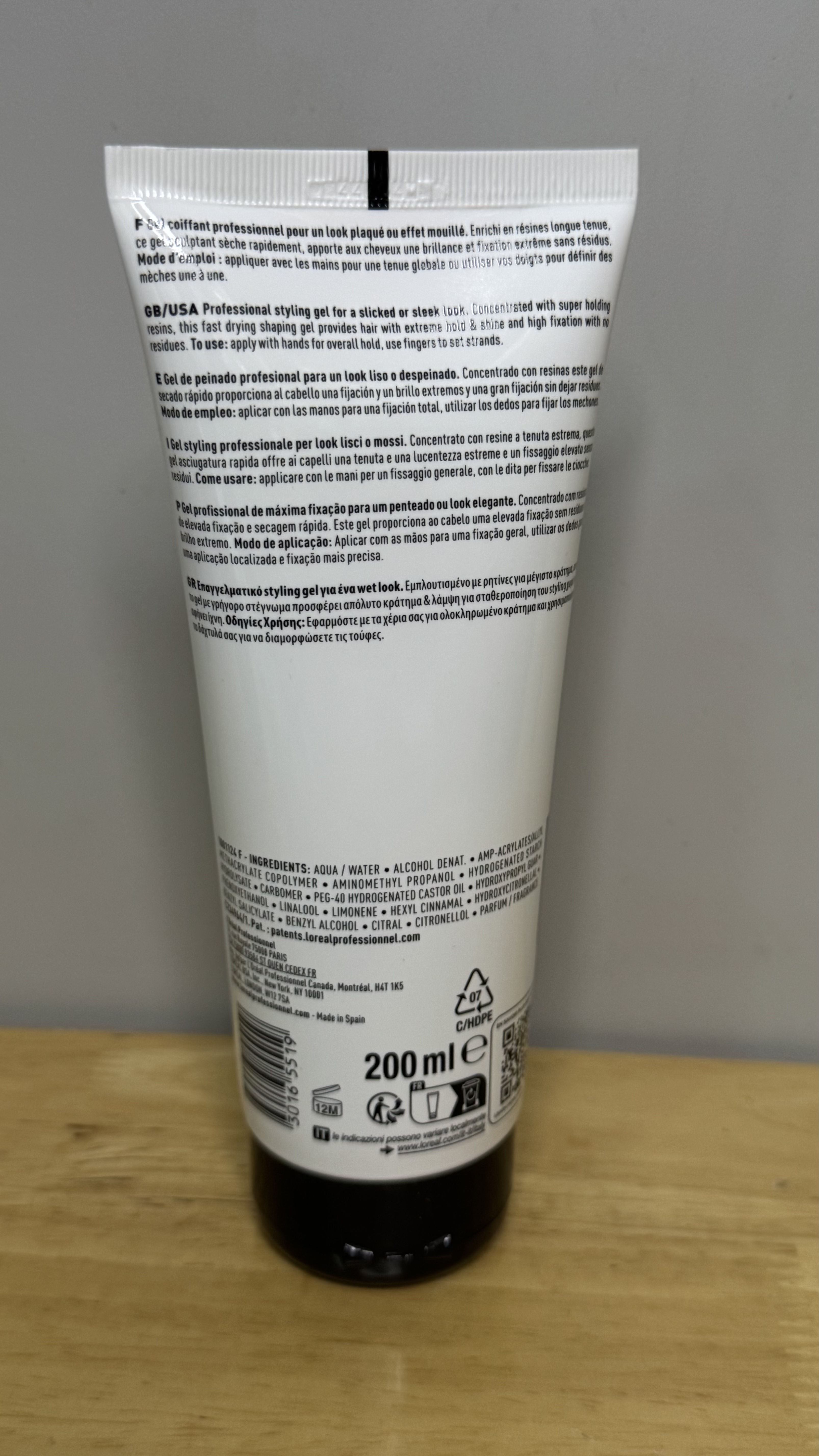 L'Oreal Tecni.Art Fix Max 強力定型啫喱 200ml 