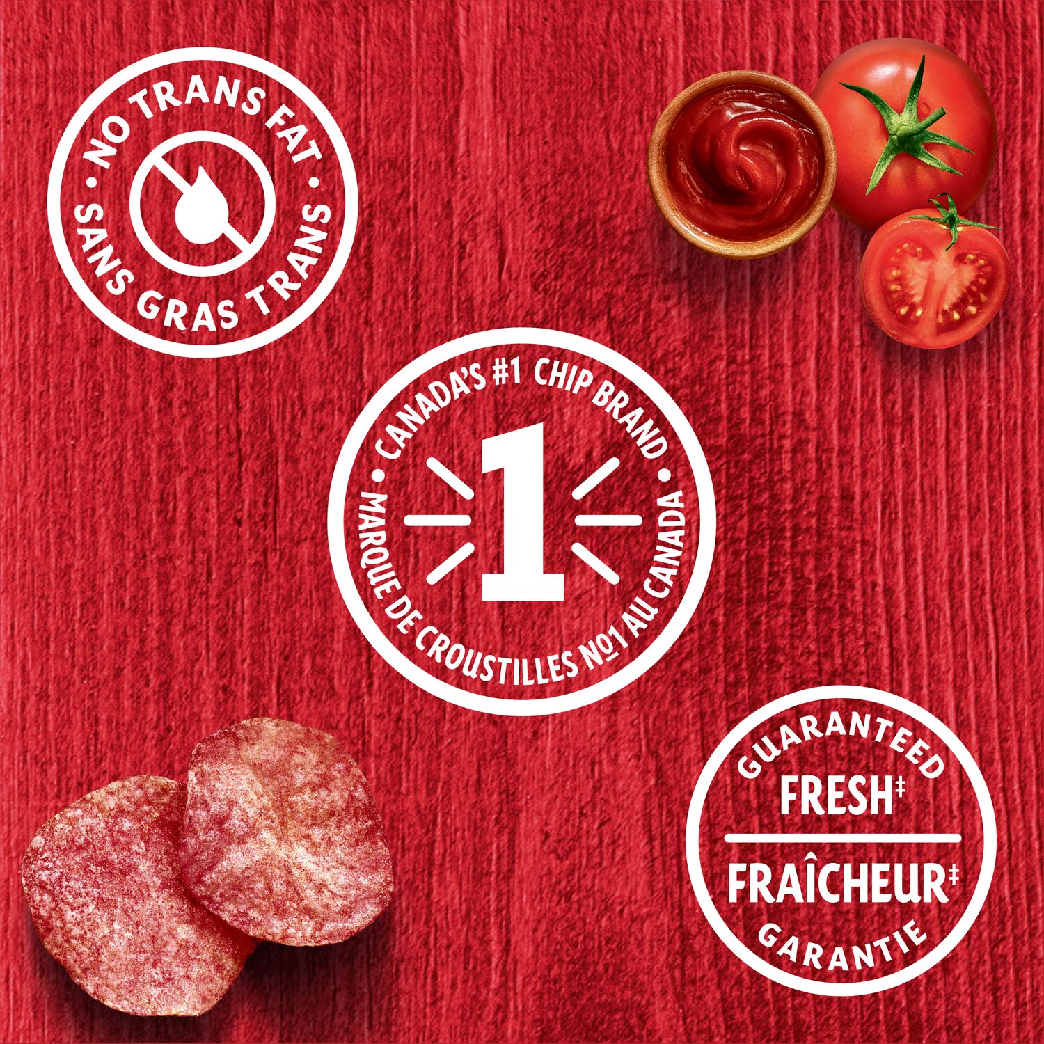 【加拿大限定】Lay's ketchup 樂事茄汁味/酸黃瓜味薯片 （加拿大製家庭裝）220g - 濃郁微酸帶甜