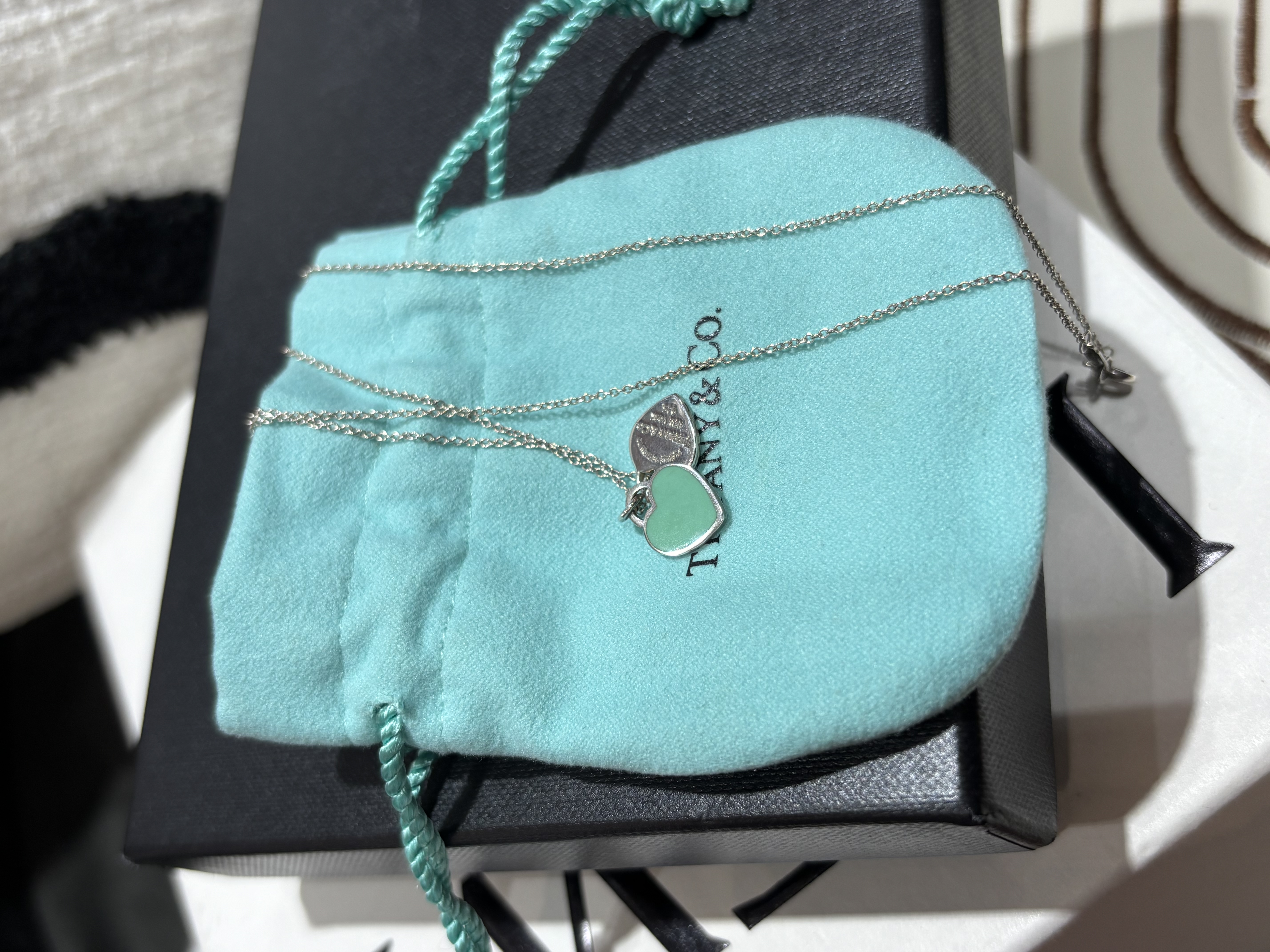 Tiffany & Co. 925 Heart Necklace 100%Authentic, 98%new