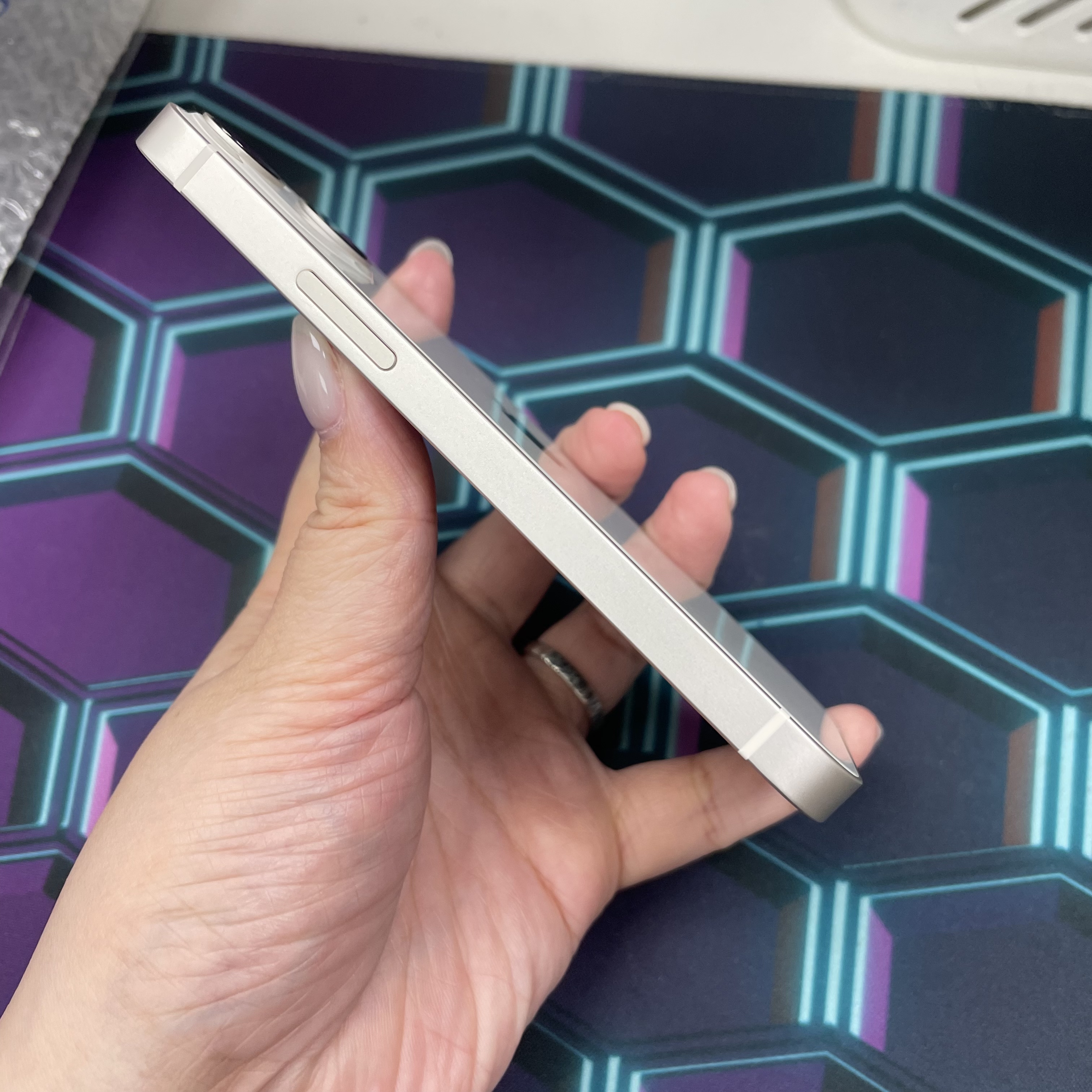 *6547 13 mini 完美機 128GB 電100 白色 white