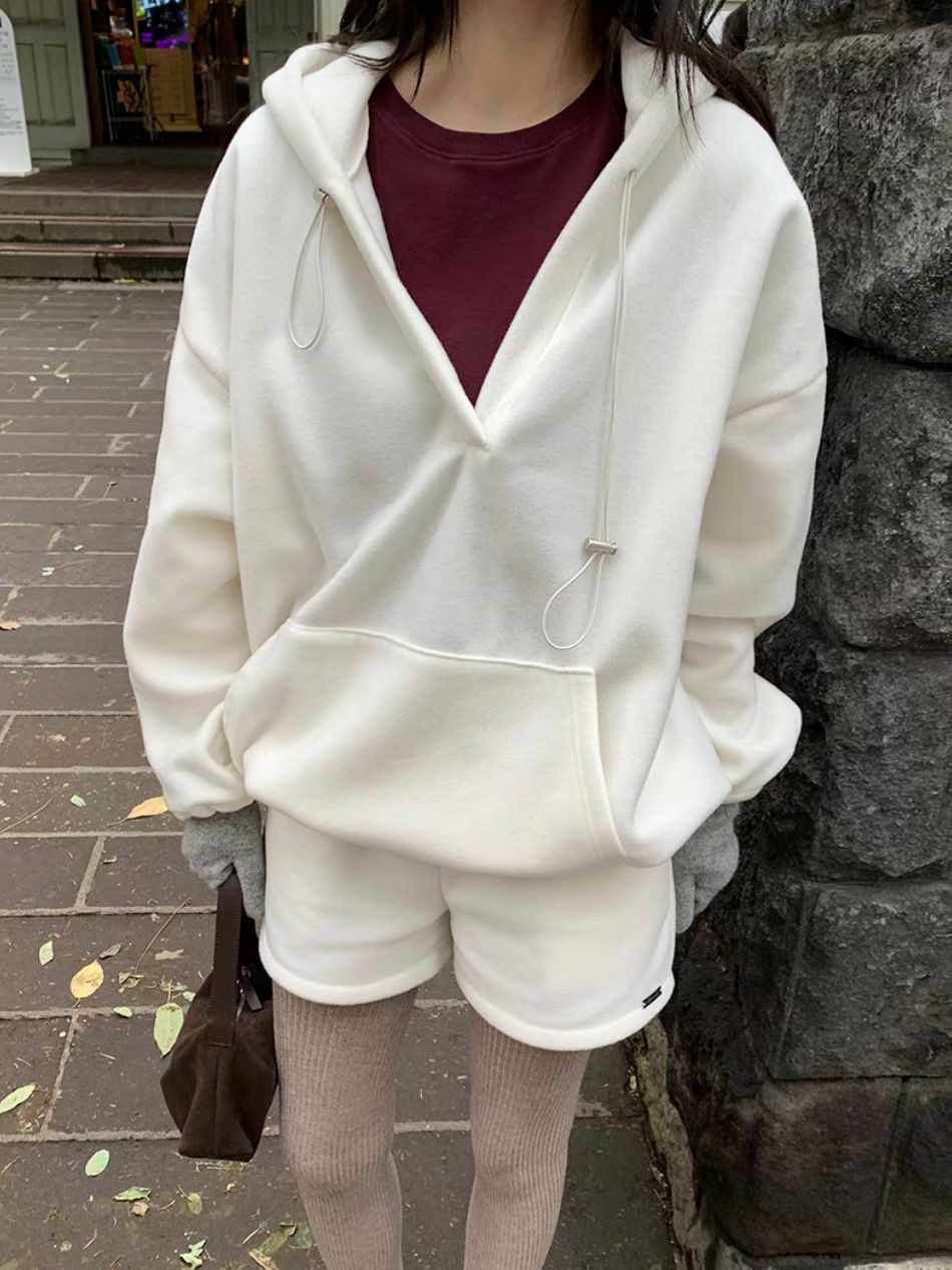 休閑絨毛短褲(三色入)