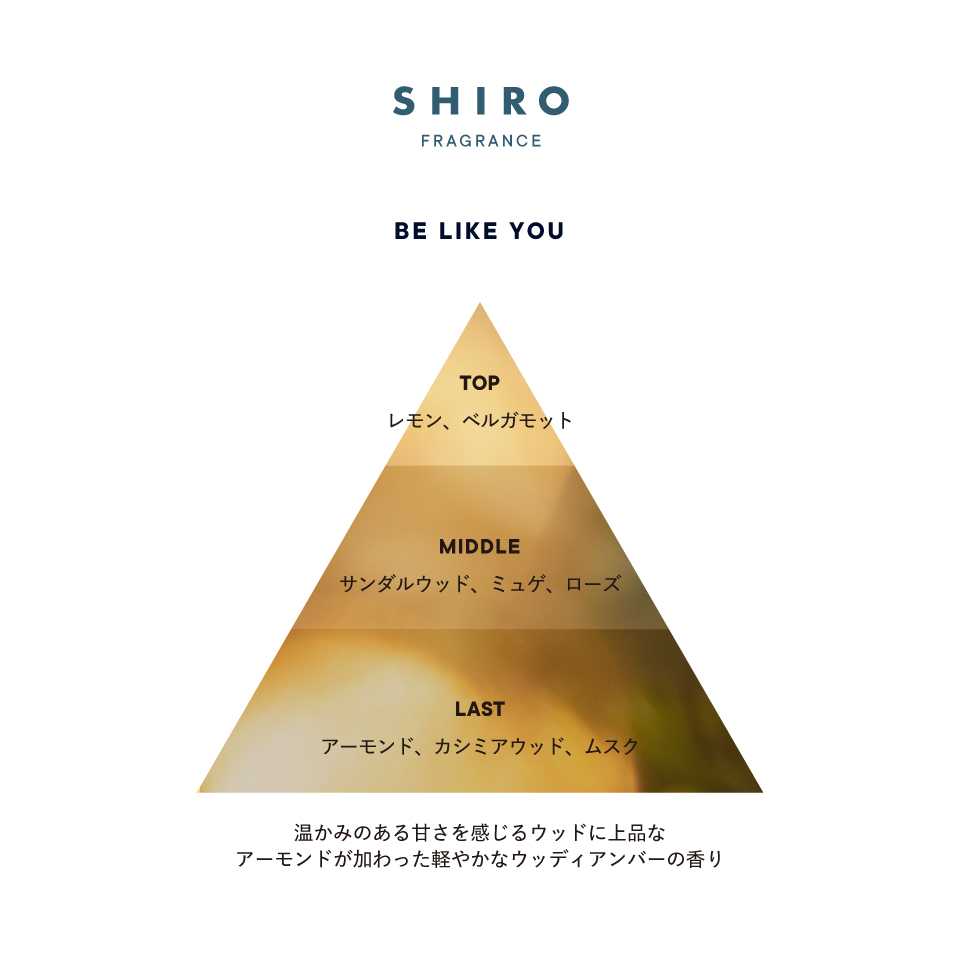 限量！SHIRO BE LIKE YOU淡香水