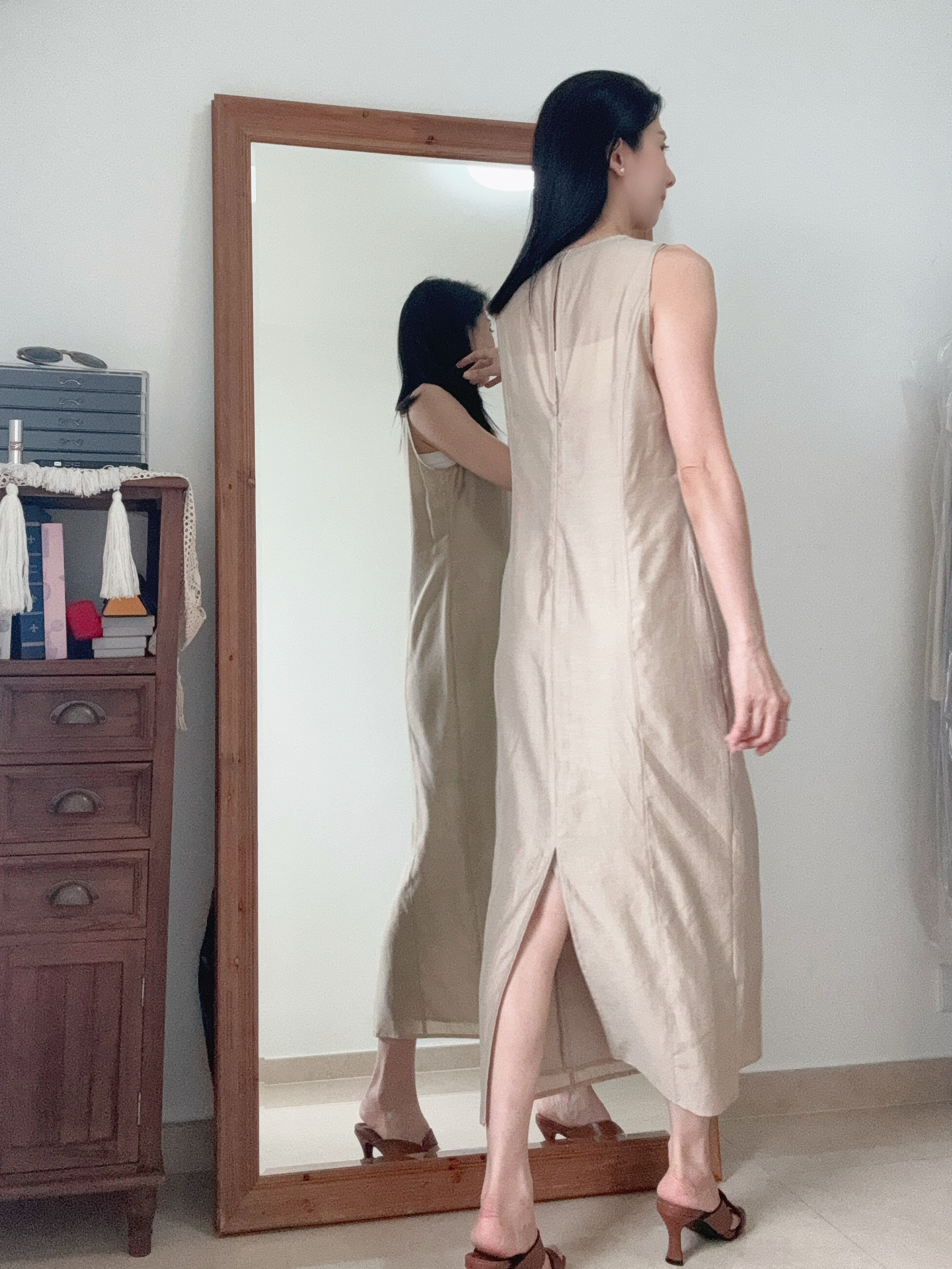 Elegant one piece long dress (with inner dress)