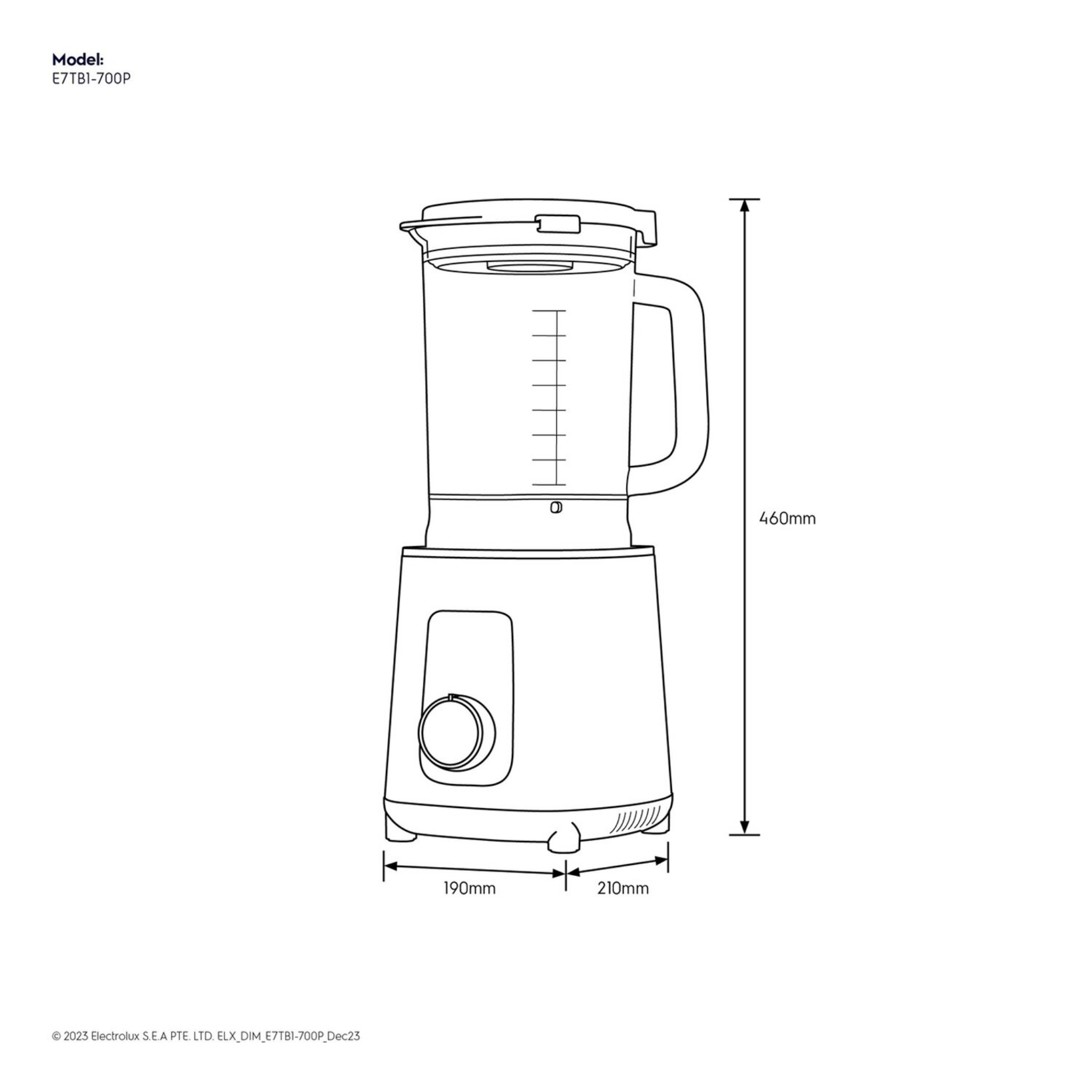 Electrolux Explore 7 Power Tilt Blender (E7TB1-700P)