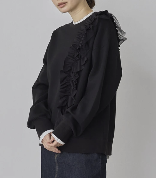 不對稱荷葉邊上衣 - 2026 流行穿搭  荷葉邊上衣 春夏時尚穿搭 成人休閒 日常穿搭 易於配搭 日本直送   #JP-I-260017