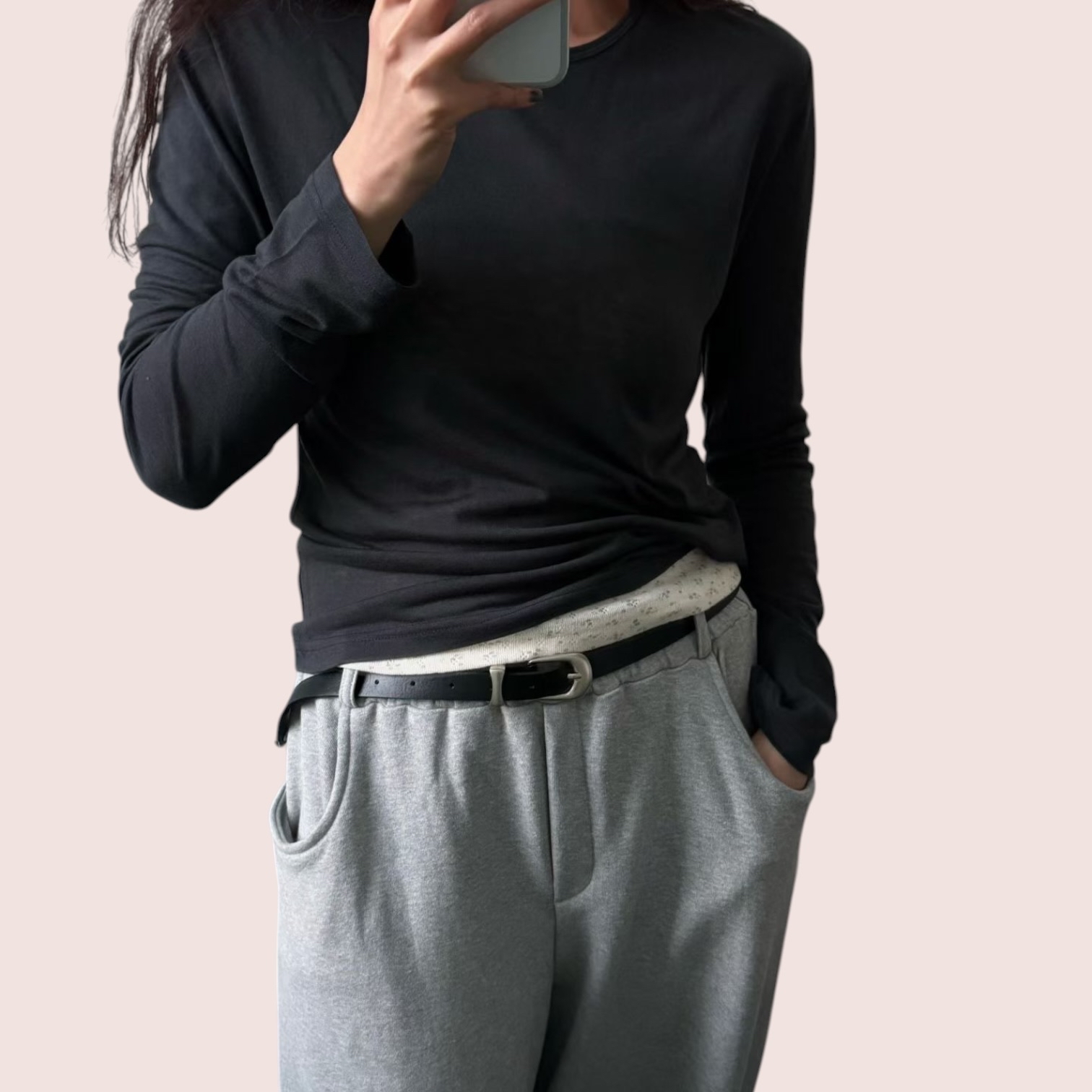 221032 薄料長袖Tee