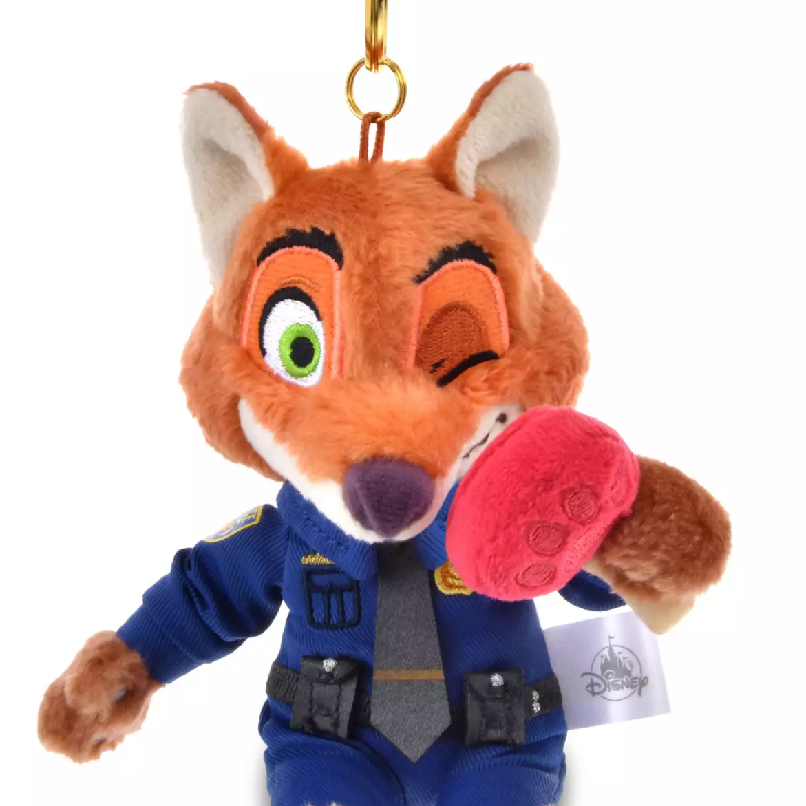 Disney Zootopia Nick Wilde MOGUMOGU Plush Keychain
