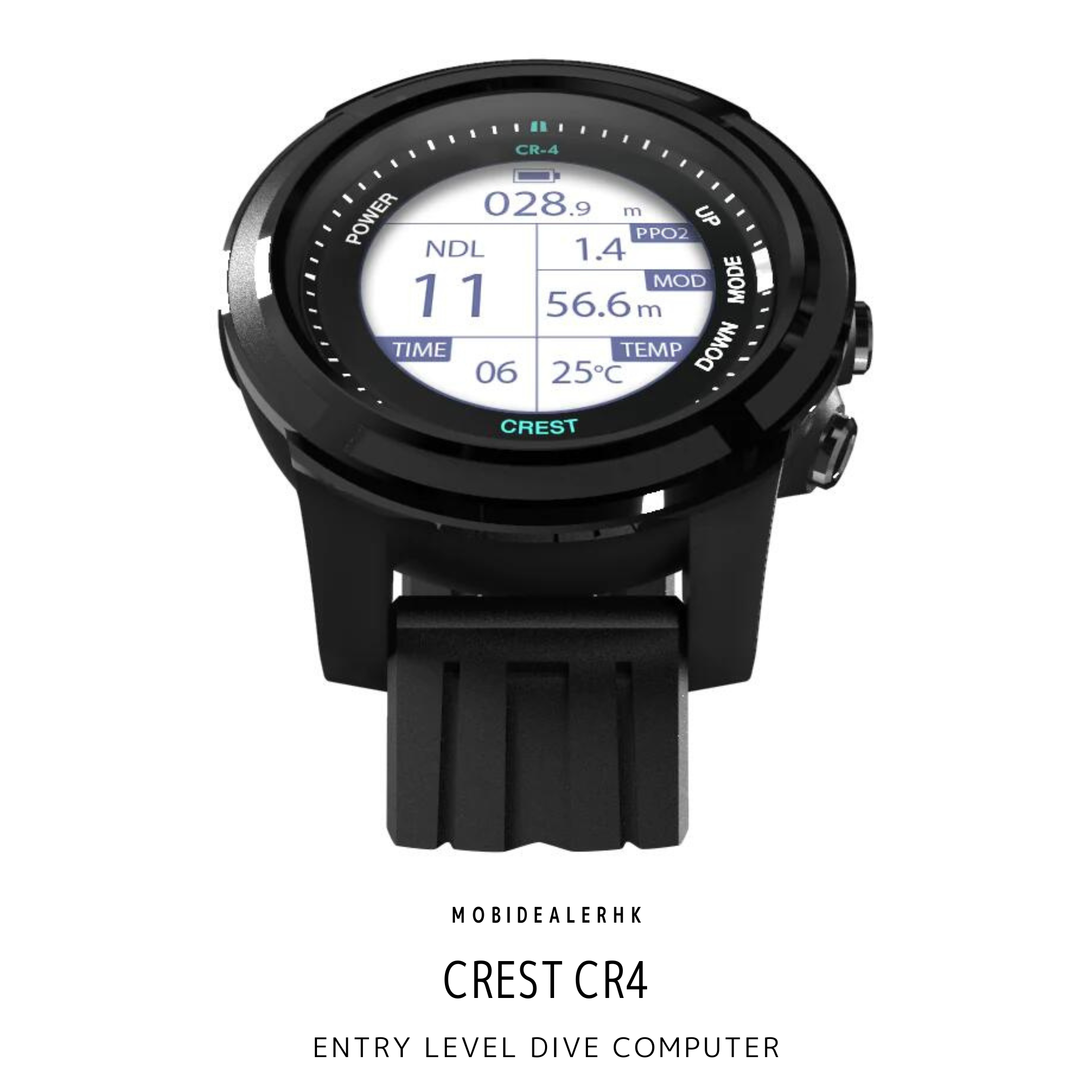 Crest CR4 潛水電腦錶｜入門考證 OW AOW 適用｜MobiDealerHK