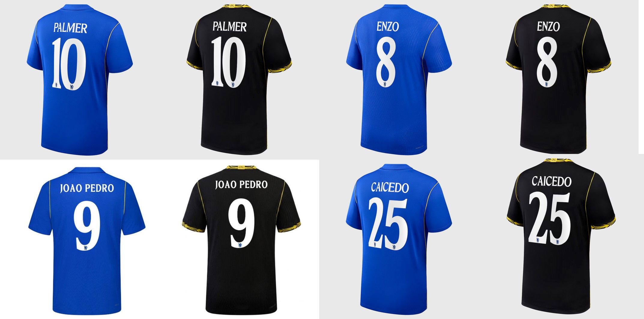 Chelsea 車路士 2025-26 主場/作客/三客杯賽印字 (內有多選，不是球衣)