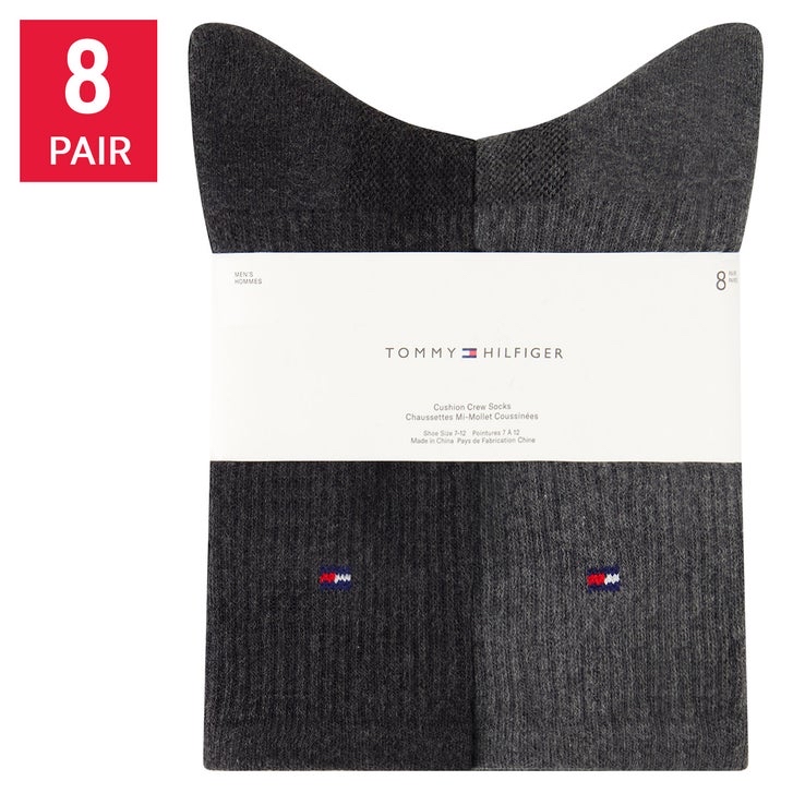 加拿大🇨🇦空運直送 Tommy Hilfiger men’s crew socks 中筒襪 (a pack of 8 pairs) 