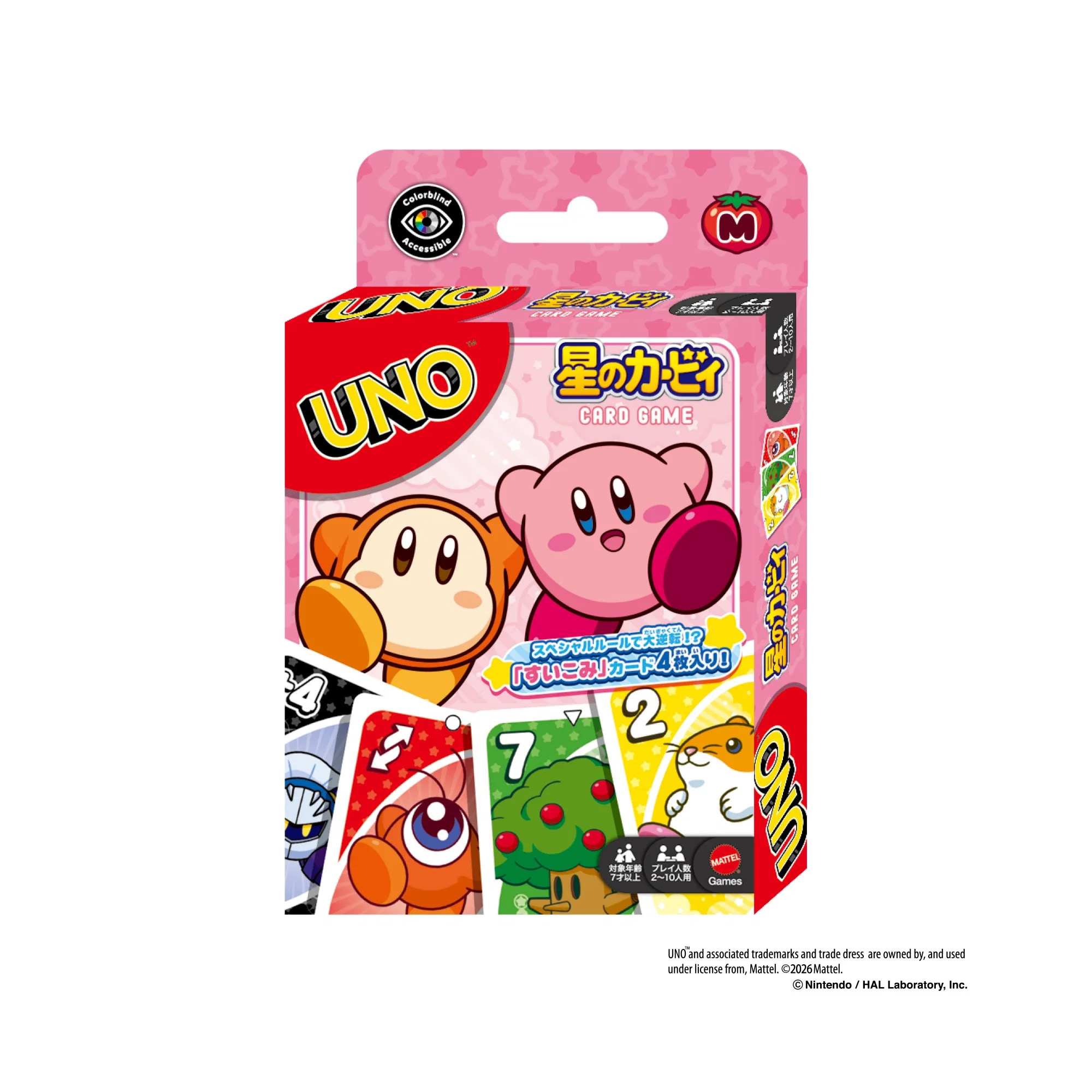 星之卡比聯名款的 UNO 卡牌遊戲