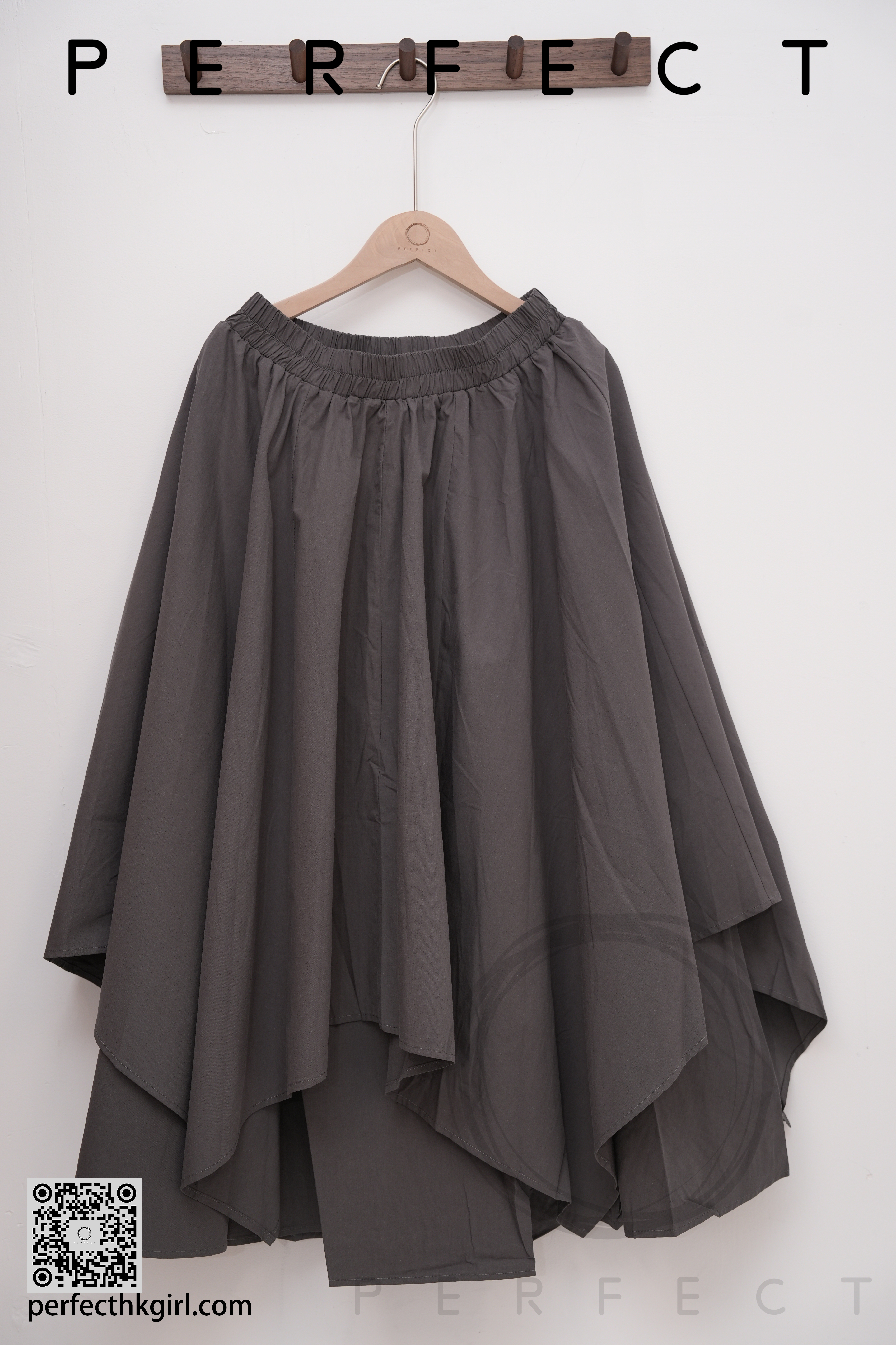 S0030_設計感多層次半身裙（氣質灰）