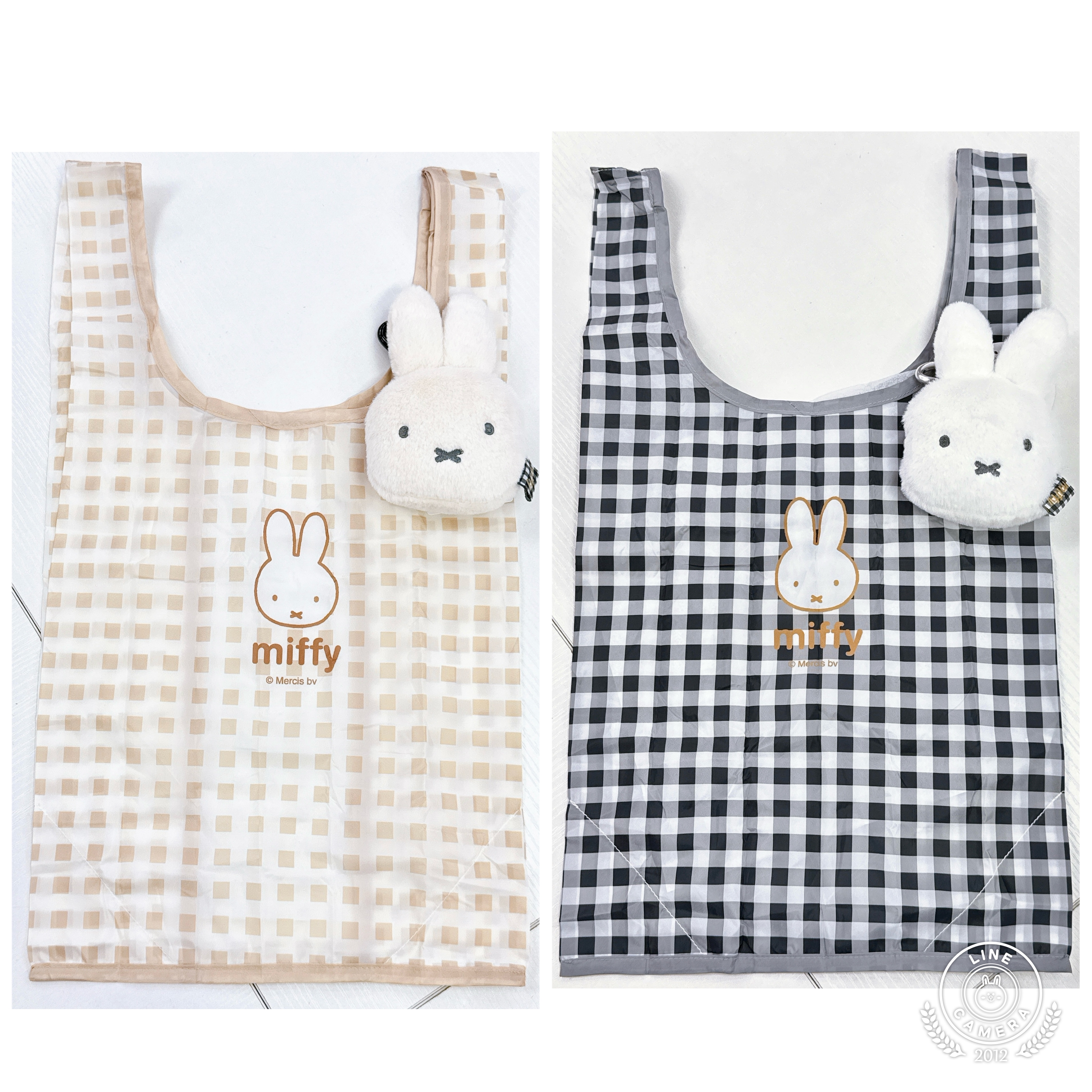 日本版Miffy公仔頭環保袋 可以掛袋