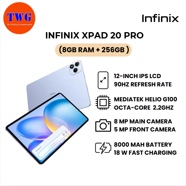 INFINIX XPAD 20 PRO (8gb ram + 256GB ) 100% ORIGINAL MALAYSIA BRAND NEW