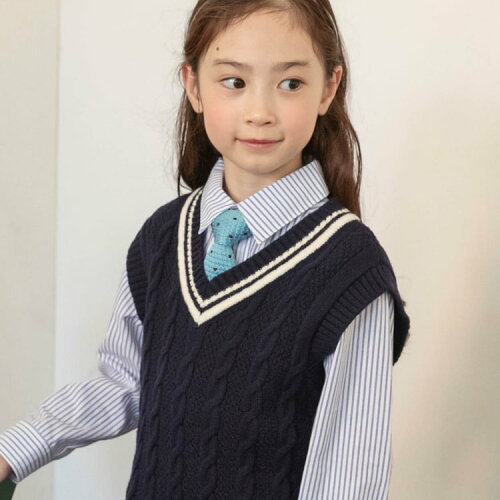 🆕【⭐訂購⭐】🇯🇵日本直送 🌀學院風 麻花扭紋 針織背心(可機洗）[2款選] 🌀 [ELJA-0158][261119]