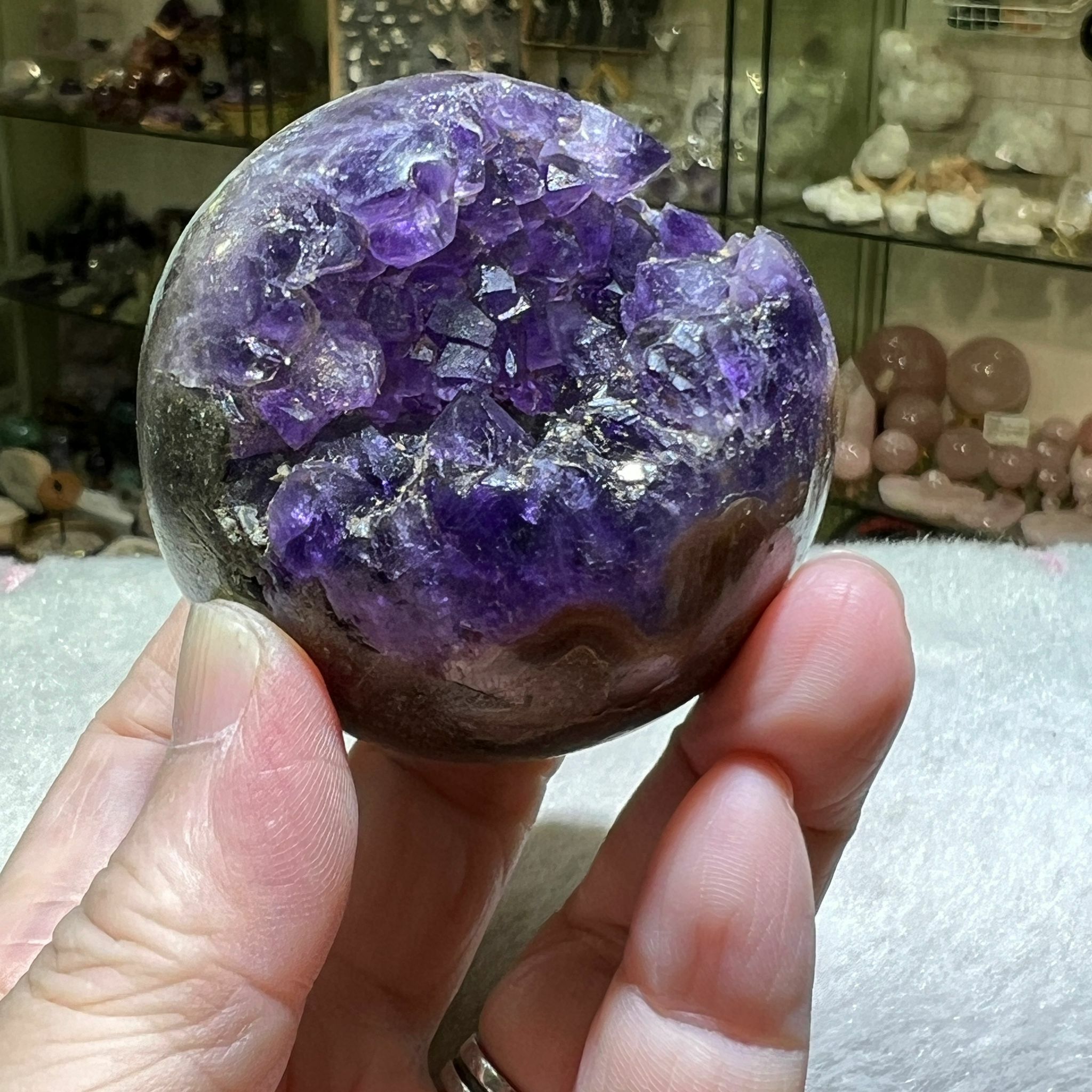 紫晶開口笑 5.2cm+/-