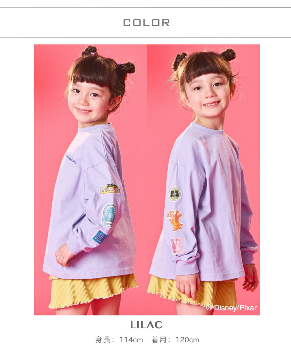 🆕【⭐訂購⭐】🌀 🇯🇵 日本直送🇯🇵 #Disney #MonsterInc 圖案貼片長袖Tee［2款選］🌀[ELCA-0018]