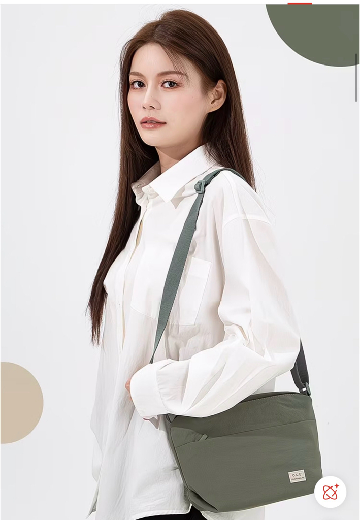 Suxing Series Cubic Diagonal Crossbody Bag 