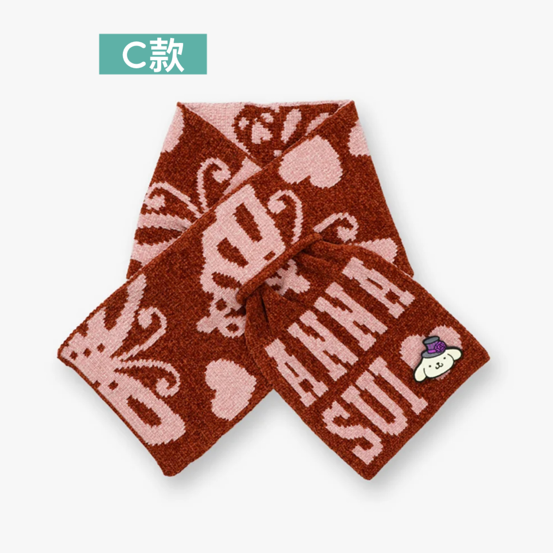 日本預訂📍日本Anna Sui x 布甸狗得意系列 - 交叉款頸巾 不包郵