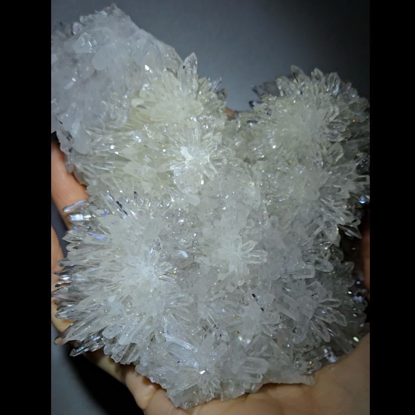 Chrysanthemum needle quartz cluster from China - CQ471