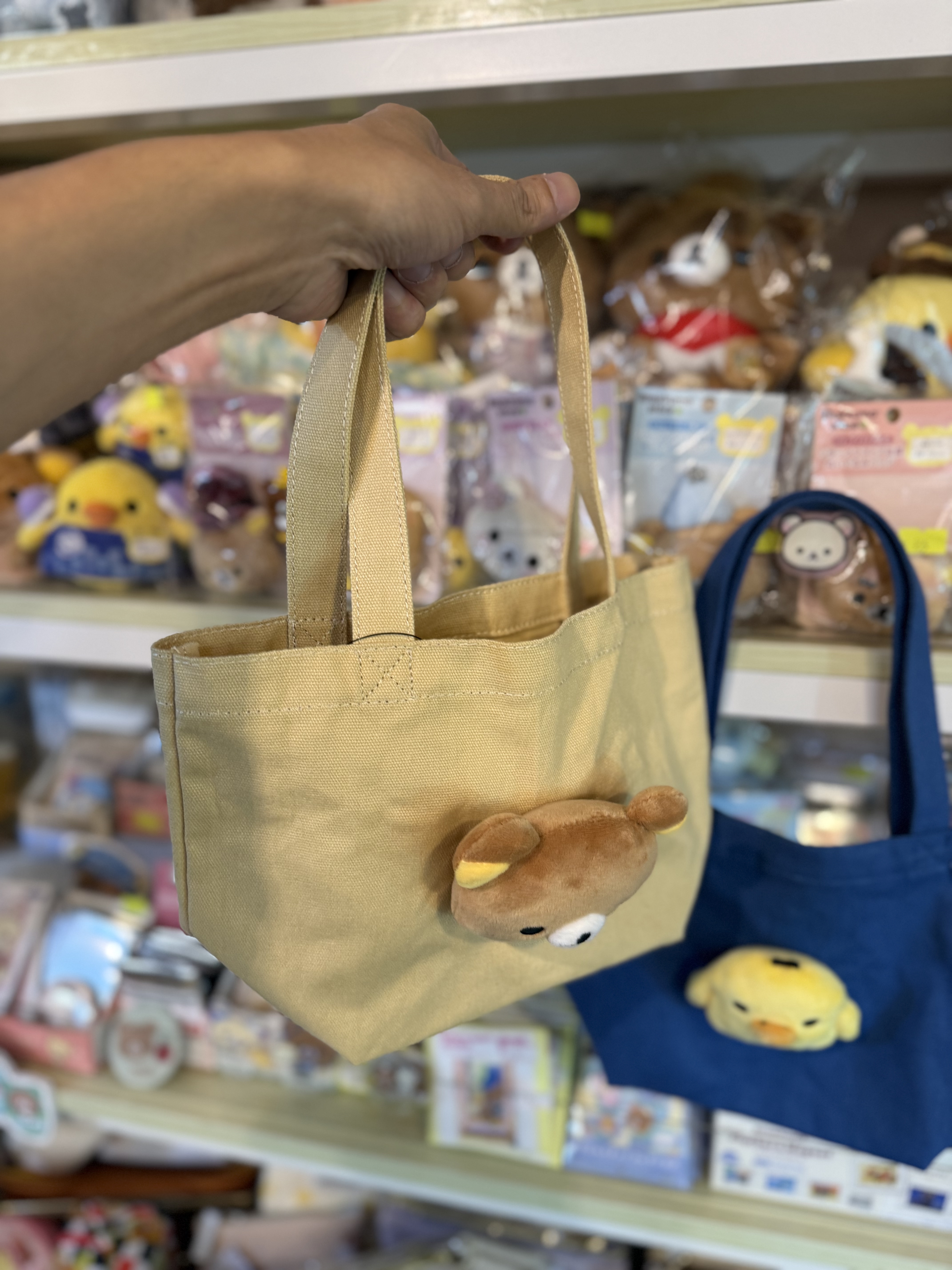 《現貨》全新日本專店限定 Rilakkuma立體頭仔手挽袋