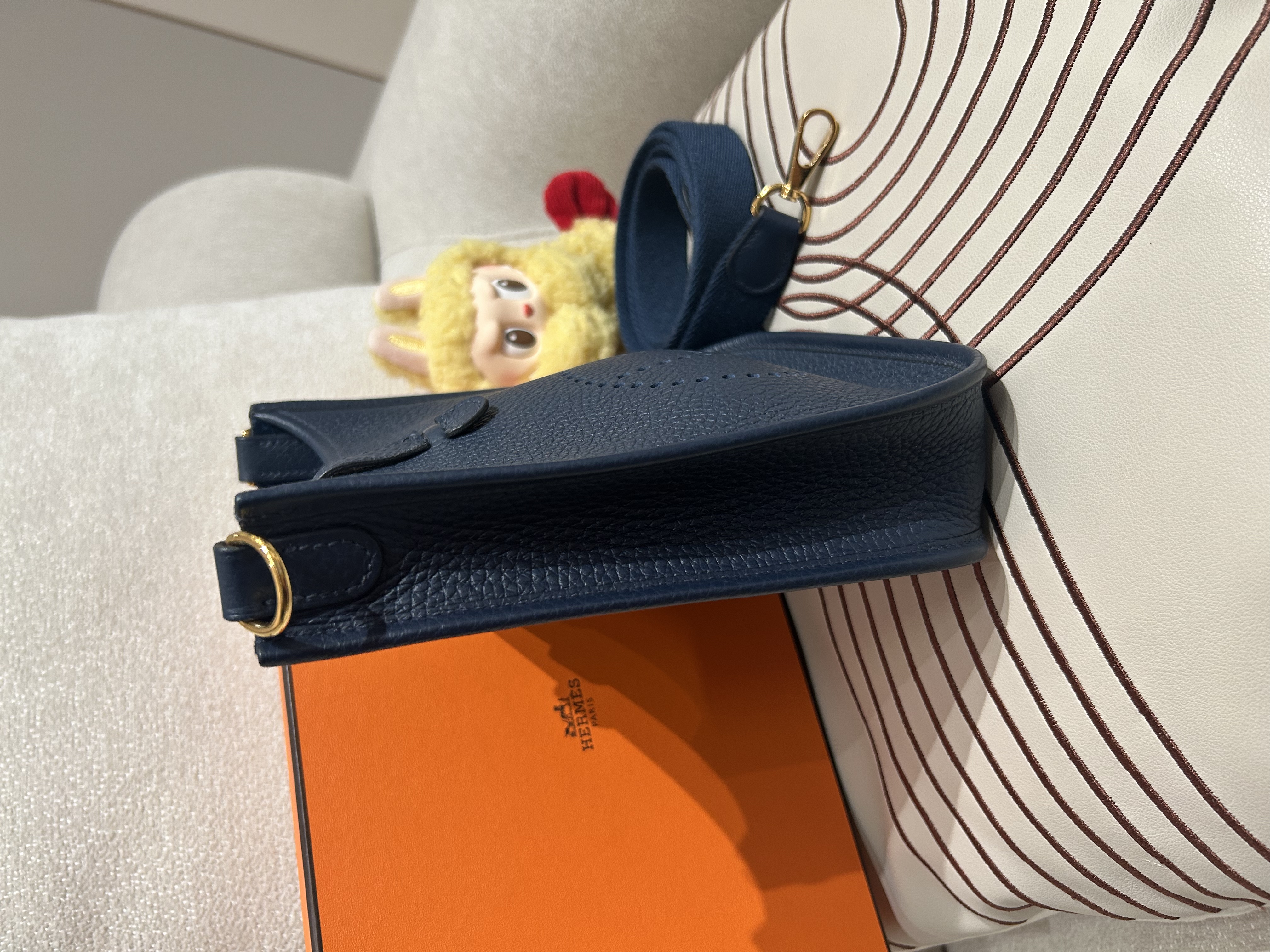 Hermes Mini Evelyne Stamp B 100%Authentic, 99%New ✅Dust bag ✅Box