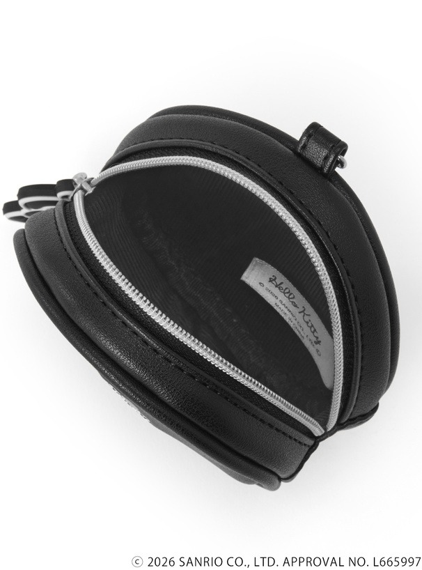 🎀【預訂】小麥色肌膚 Kitty x GRL  斑馬紋圓形小掛包