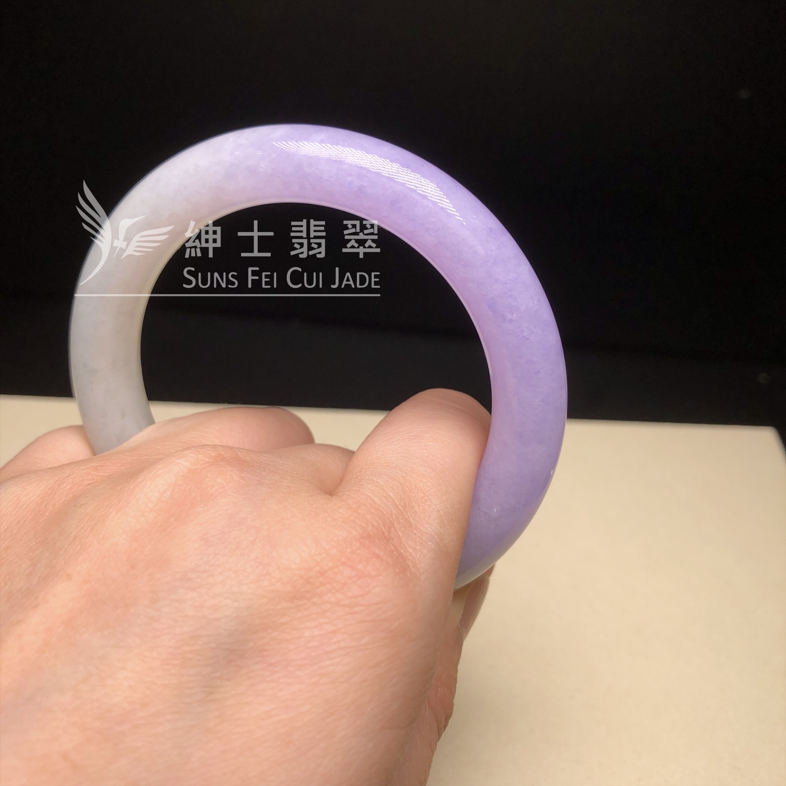 冰藍紫圓鐲55.5mm C06266