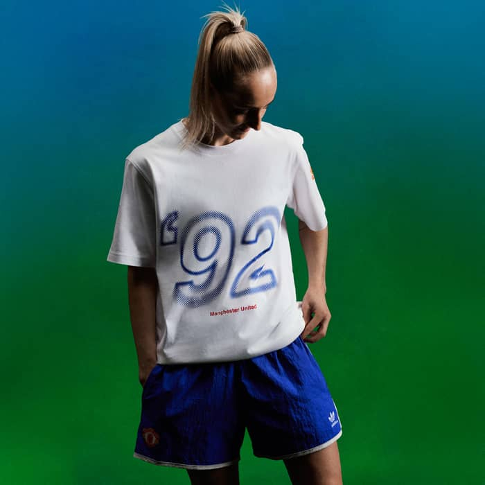 經典休閒美學 ⚽ Adidas Originals Manchester United 曼聯 1991/92 復古運動短褲 JD5816