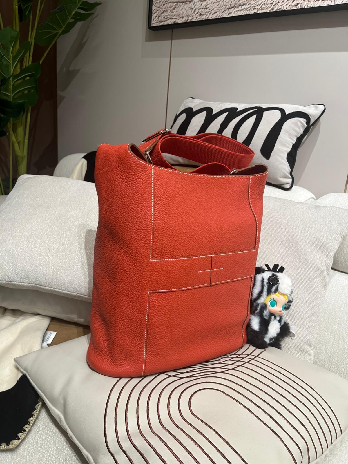 Hermes Good news bag Clemence 100%Authentic,98%new✅dust bag 