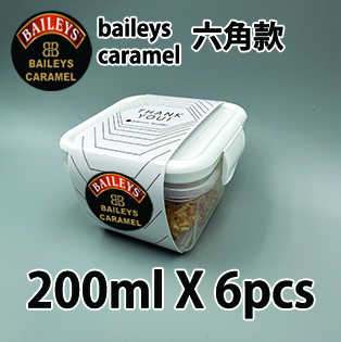 【六角紙腰封】百利甜酒焦糖味200ml小禮密實盒 X 6盒