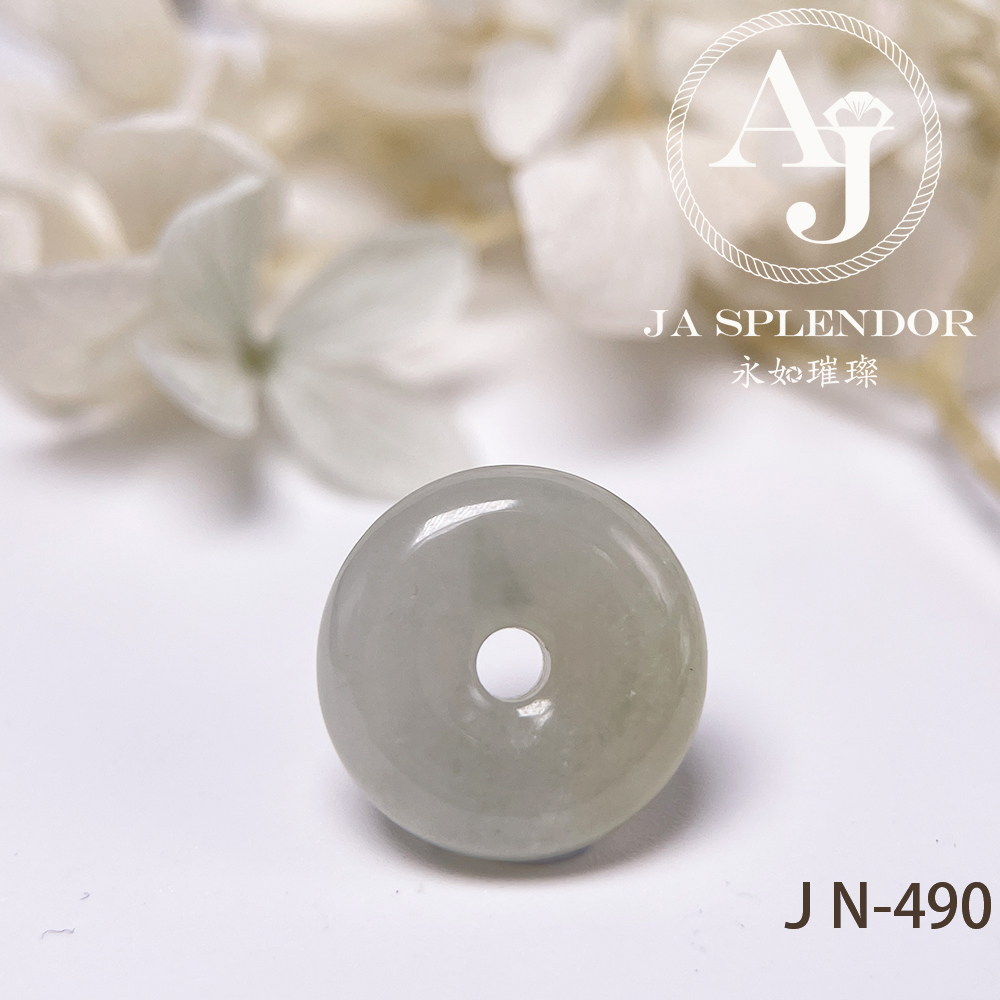 JN-474/485/489/490 天然翡翠A玉 黃加綠小平安扣