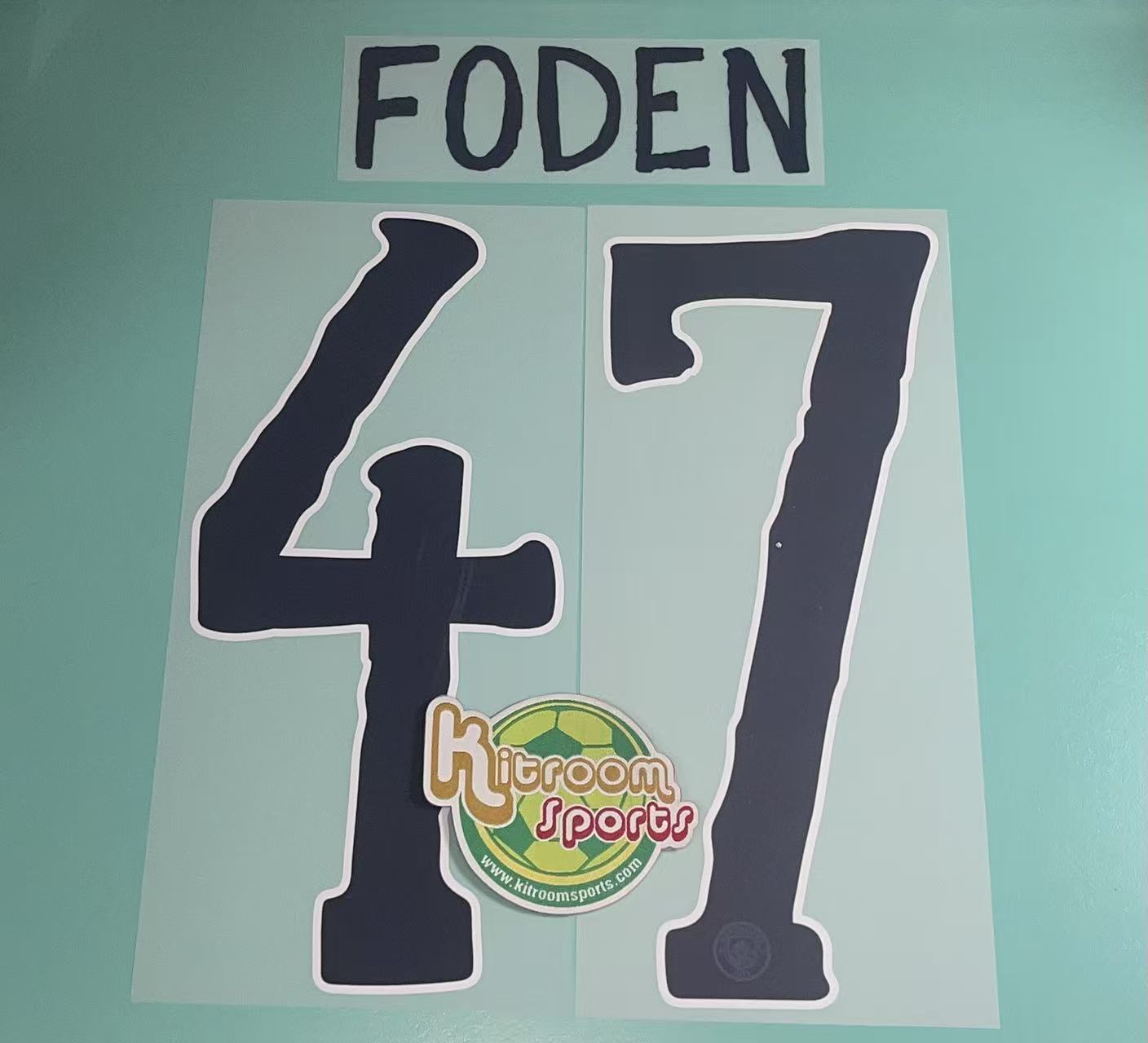 2025-26 Manchester City Home CWC Nameset #47 FODEN
