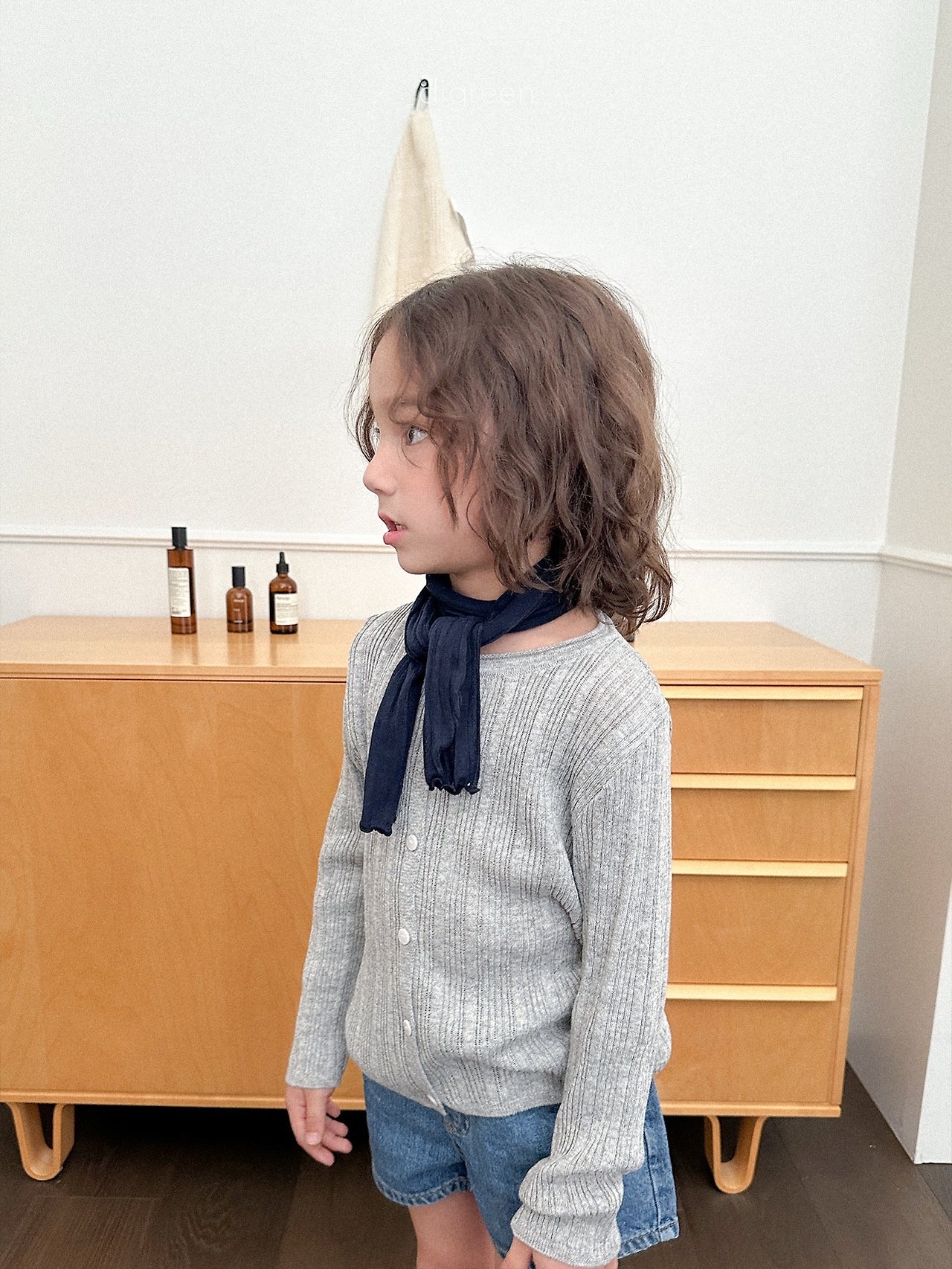 Digreen | 親子Cardigan (Grey L105-110/Adult)