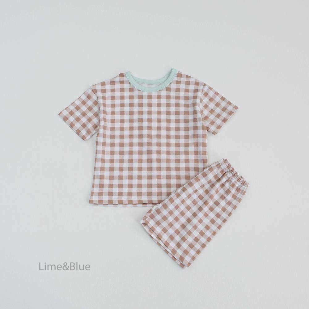 Summer Cracker Check Short-Sleeve Set