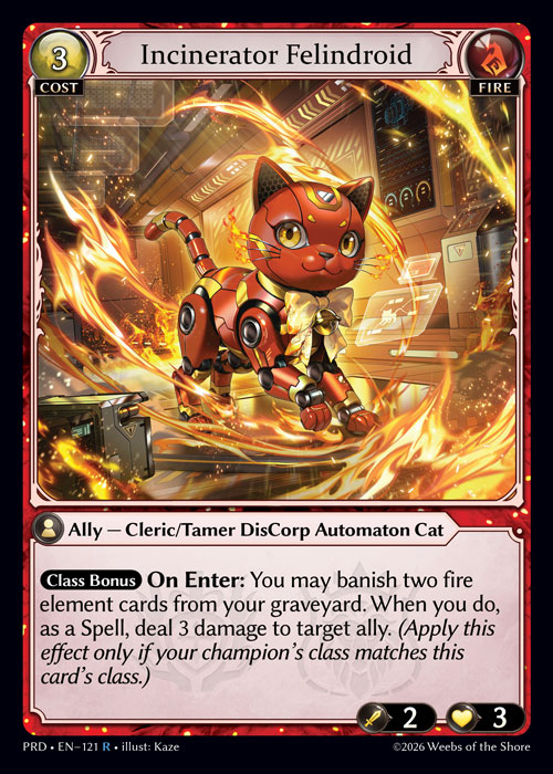Incinerator Felindroid / PRD-121 (R)