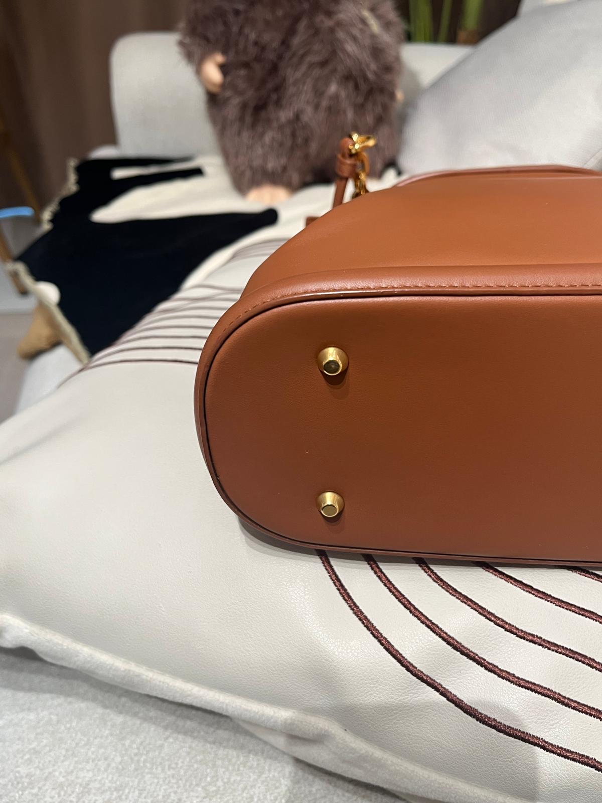 Dior C'EST Christian Dior Calfskin Medium Tan 100%Authentic, 98%New ✅Dust bag