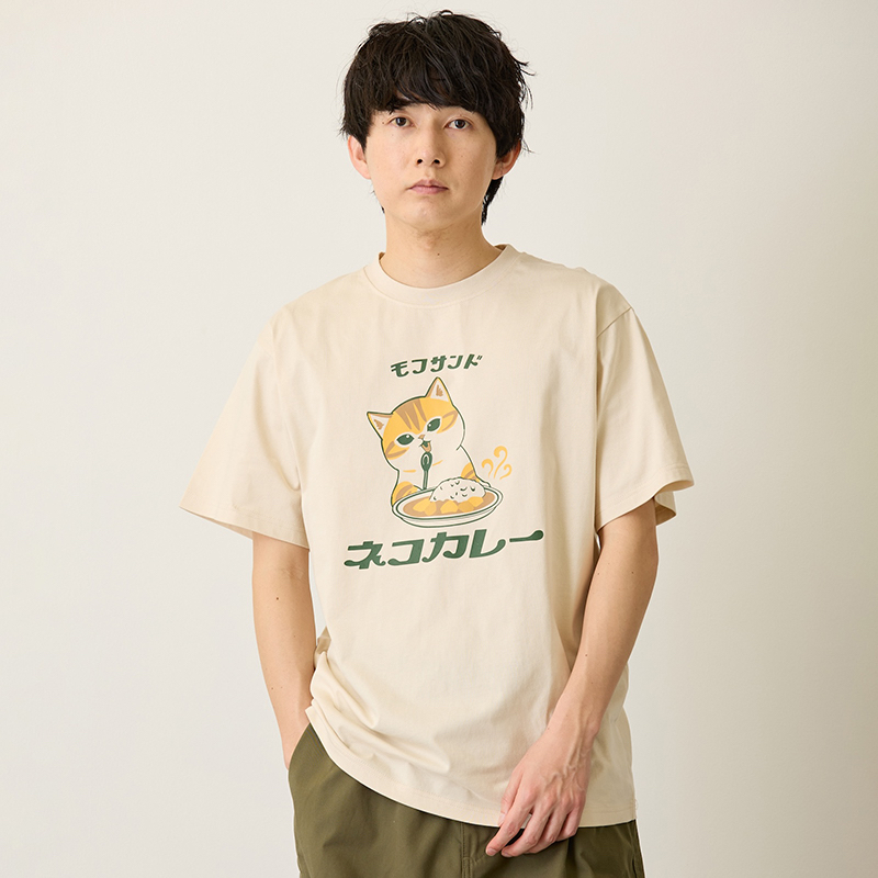 🎀【預訂】 mofusand T-shirt 咖哩