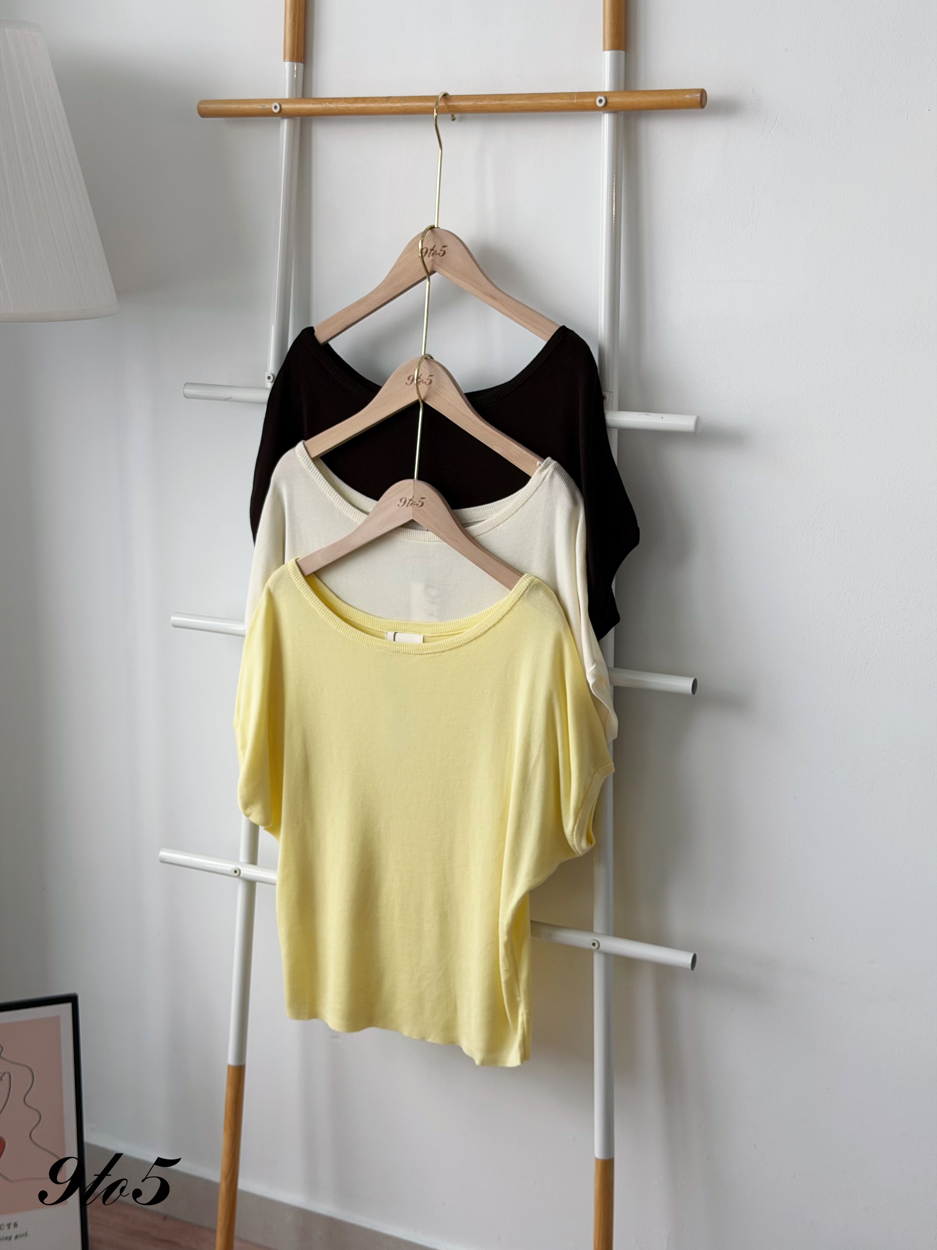 T4505 Boat Neck Knit Top - 3 Colors 
