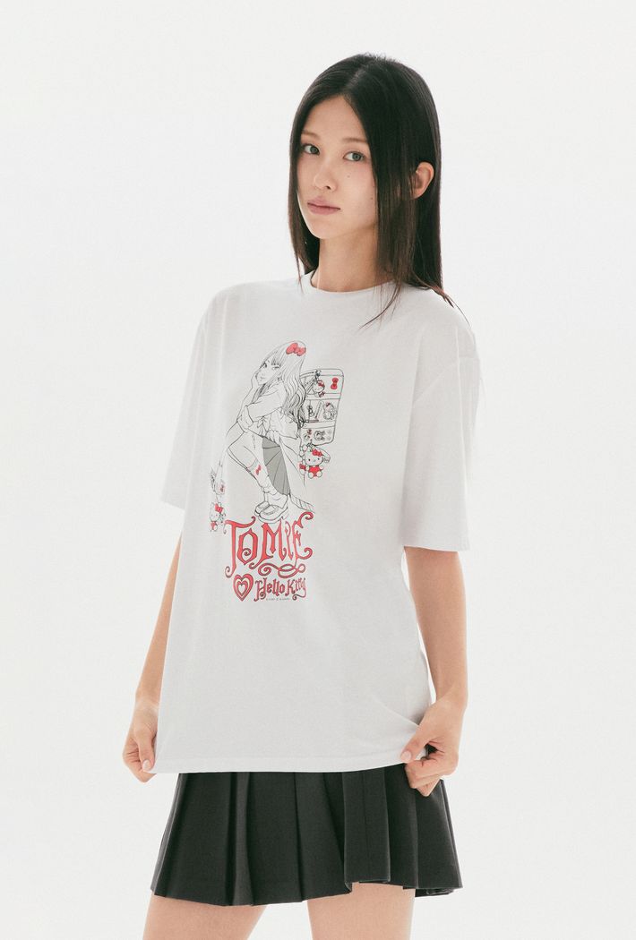《Pre-Order》T-Shirt｜SPAO KR Hello Kitty X  伊藤潤二 (26181-P)