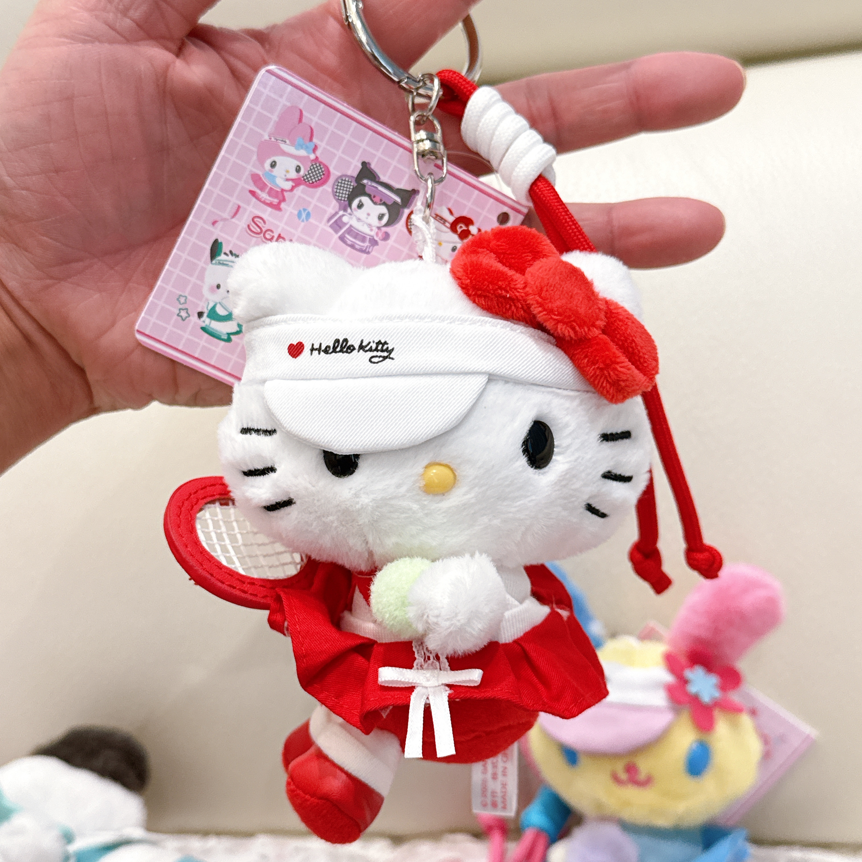 上海限定-Sanrio網球手造型公仔掛飾
