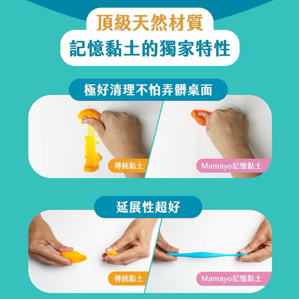 Mamayo記憶黏土6色工具組