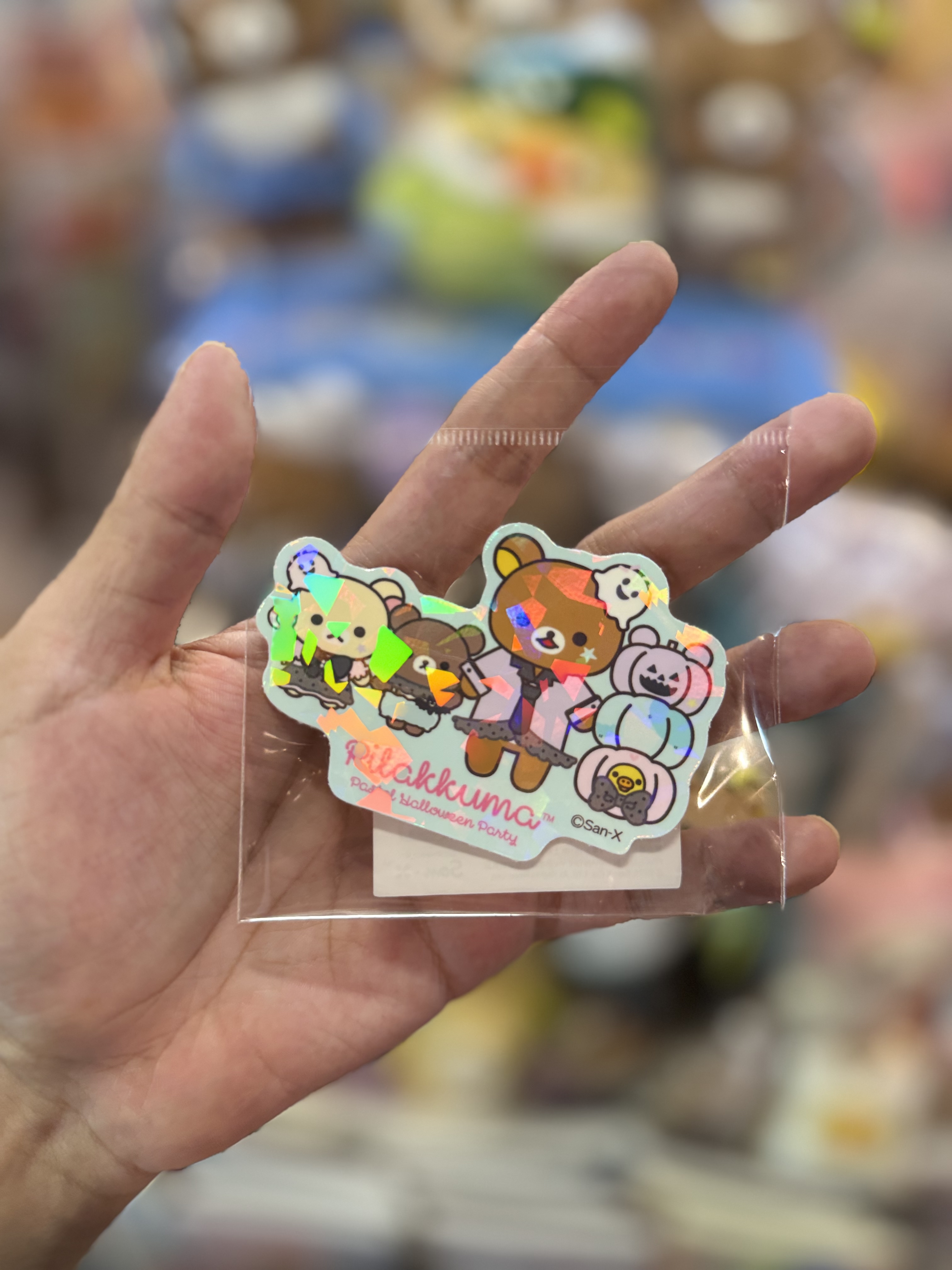 《現貨》全新日本專店限定萬聖節造型閃閃貼紙