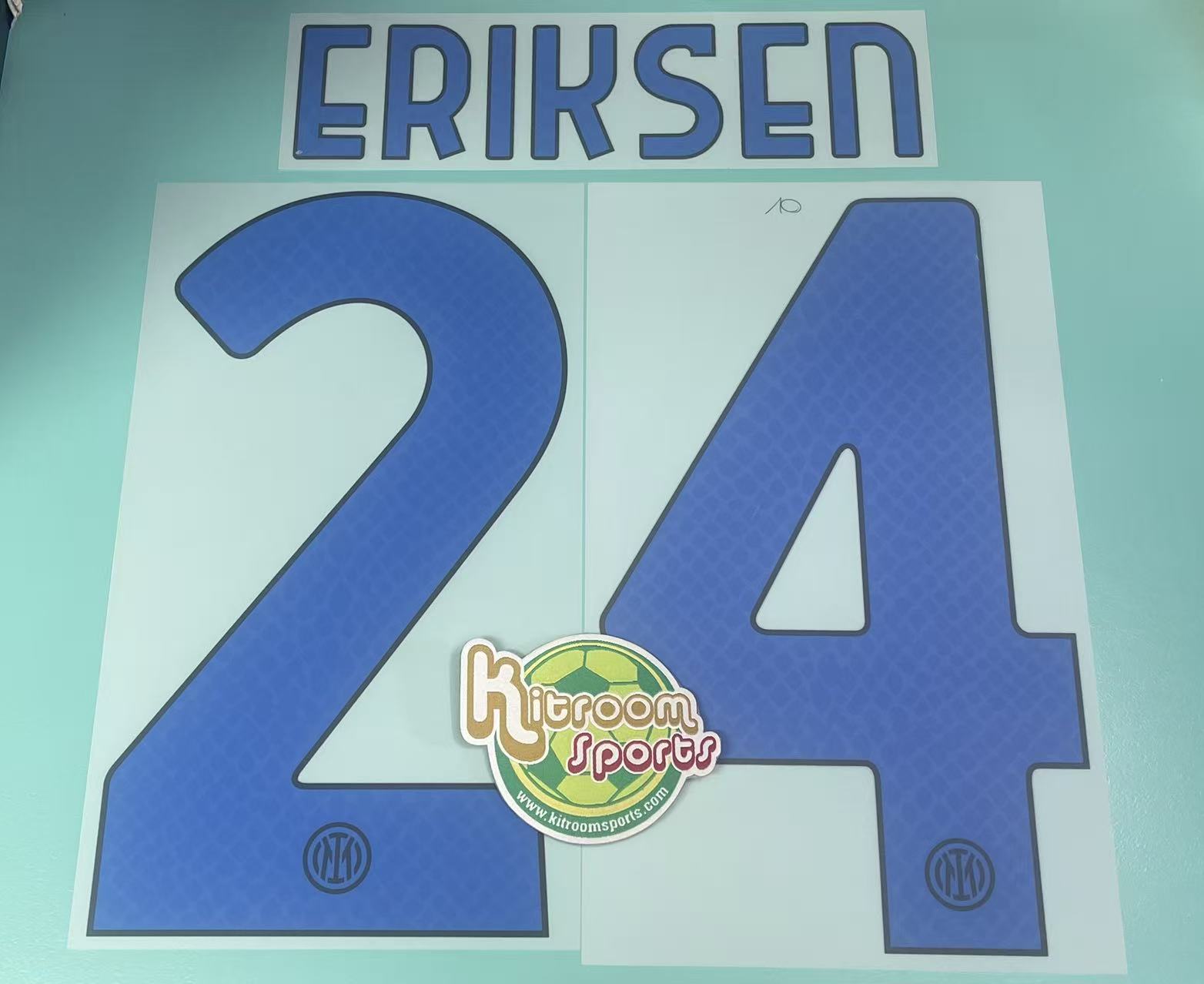 2021-22 Inter Milan Away Nameset #24 ERIKSEN