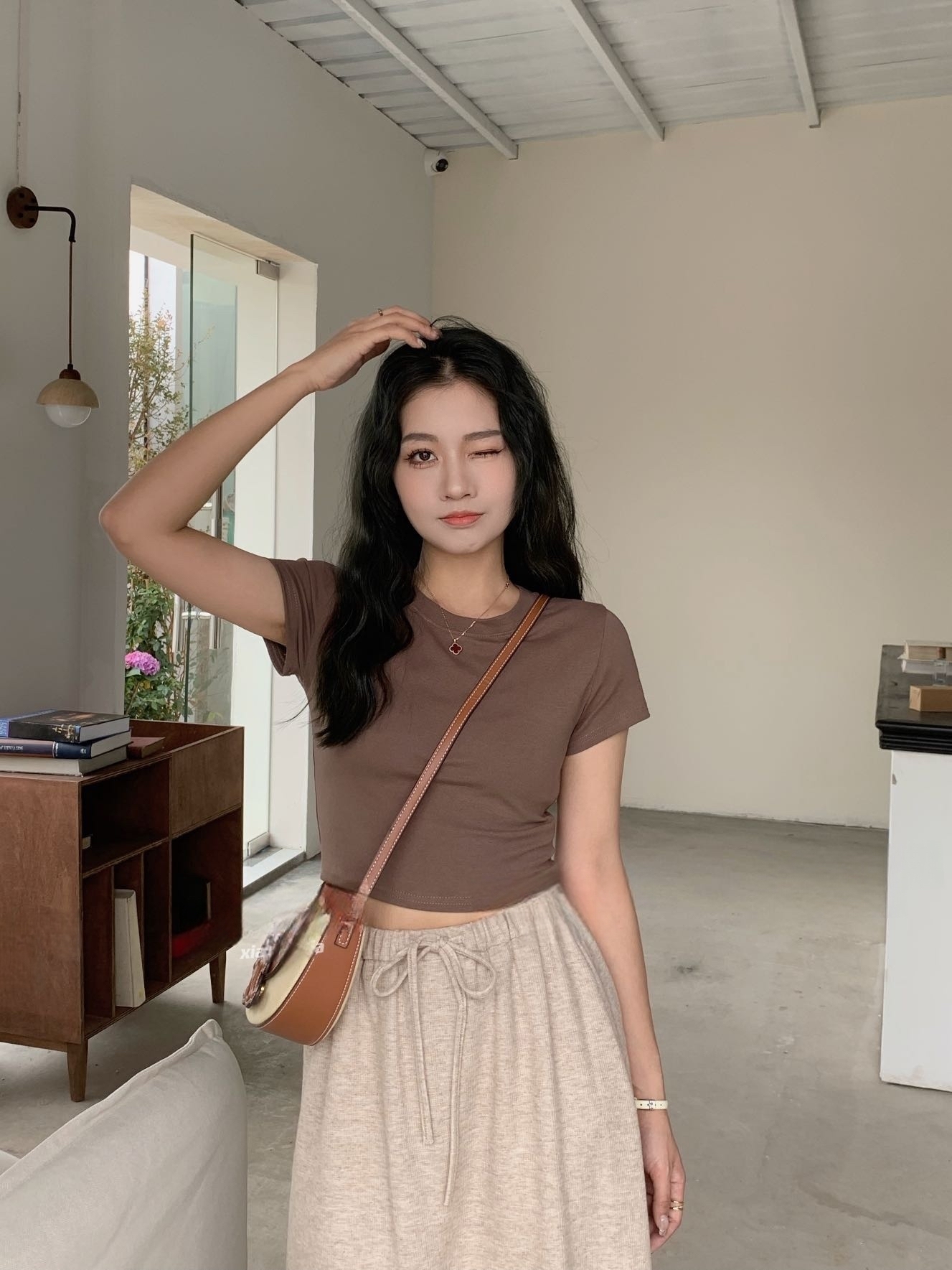 【跑量福利价】Jelly Buny Daily Plain Padded Crop Tee (Removable) 自带胸垫果冻纯色短款Tee(胸垫可拆卸) 【 8 Colours 】