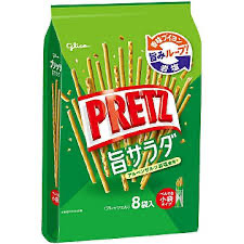 固力果（Glico）推出的 PRETZ 百力滋沙律味餅乾條