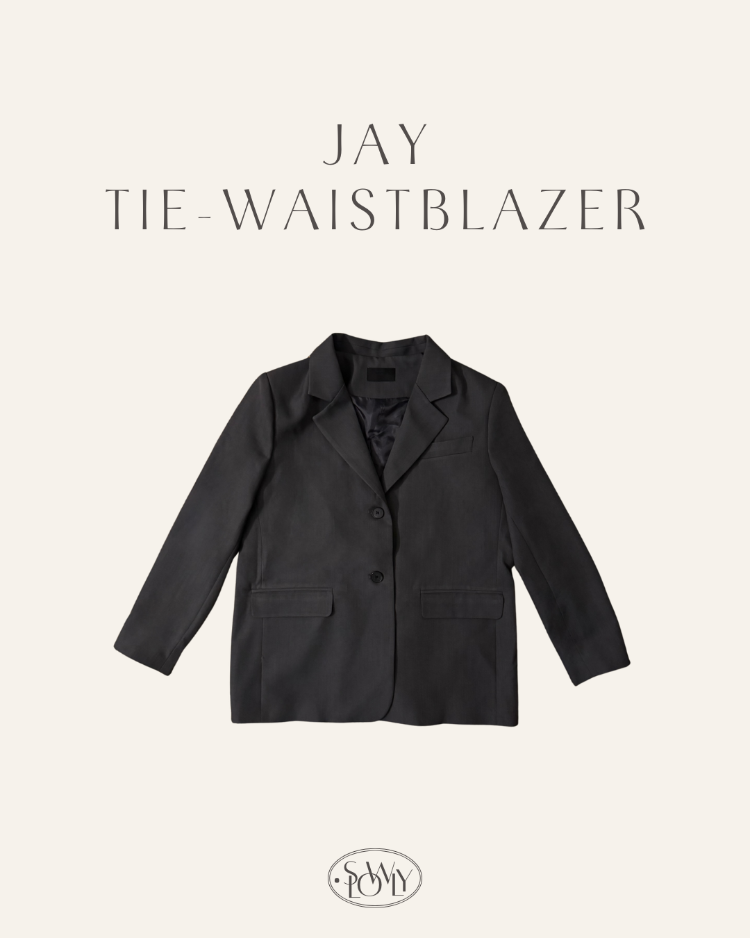 [特別西裝外套!]率性綁帶西裝外套(兩色入)